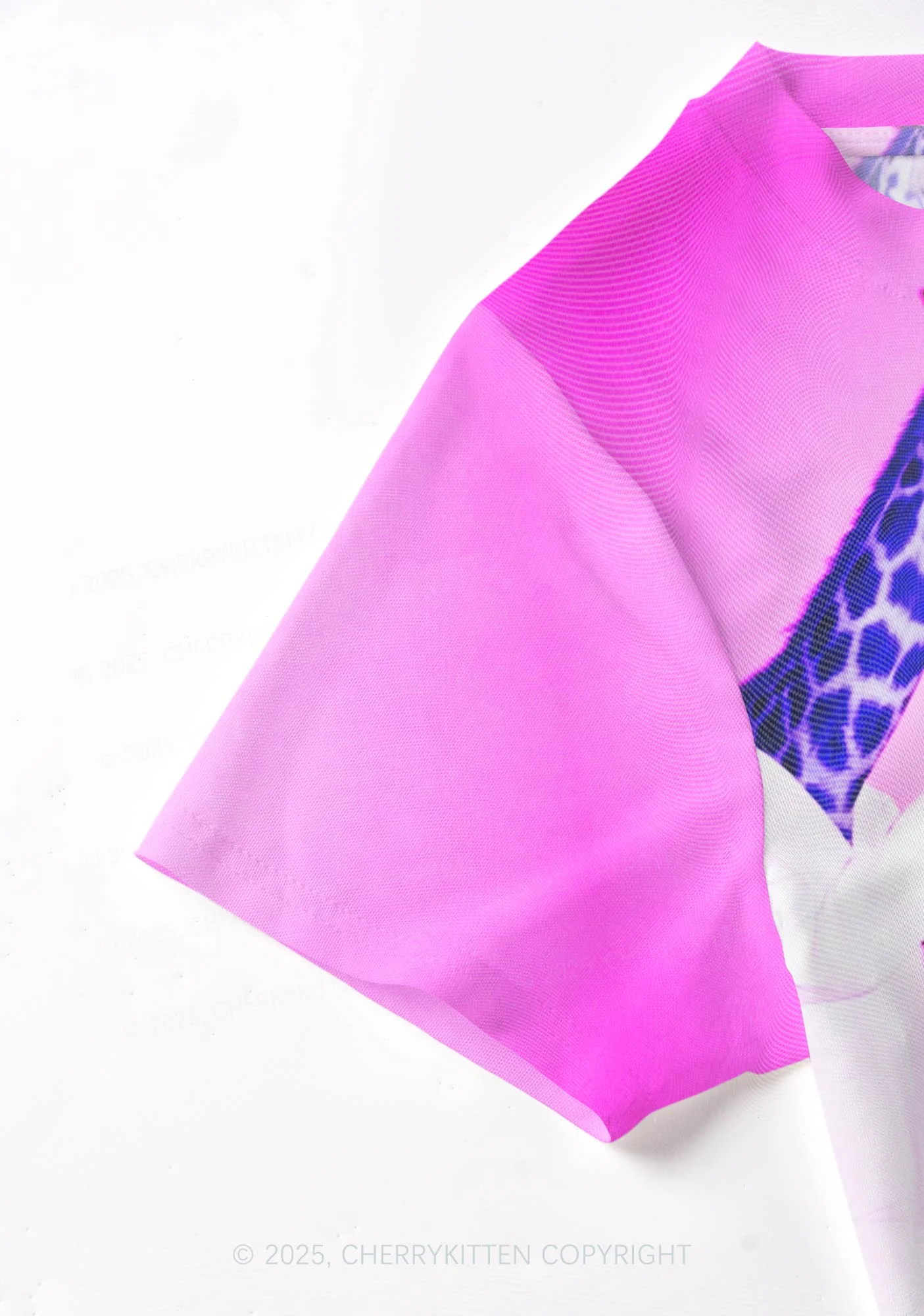 Dr Giraffe Y2K Mesh Crop Top Cherrykitten - Image 4