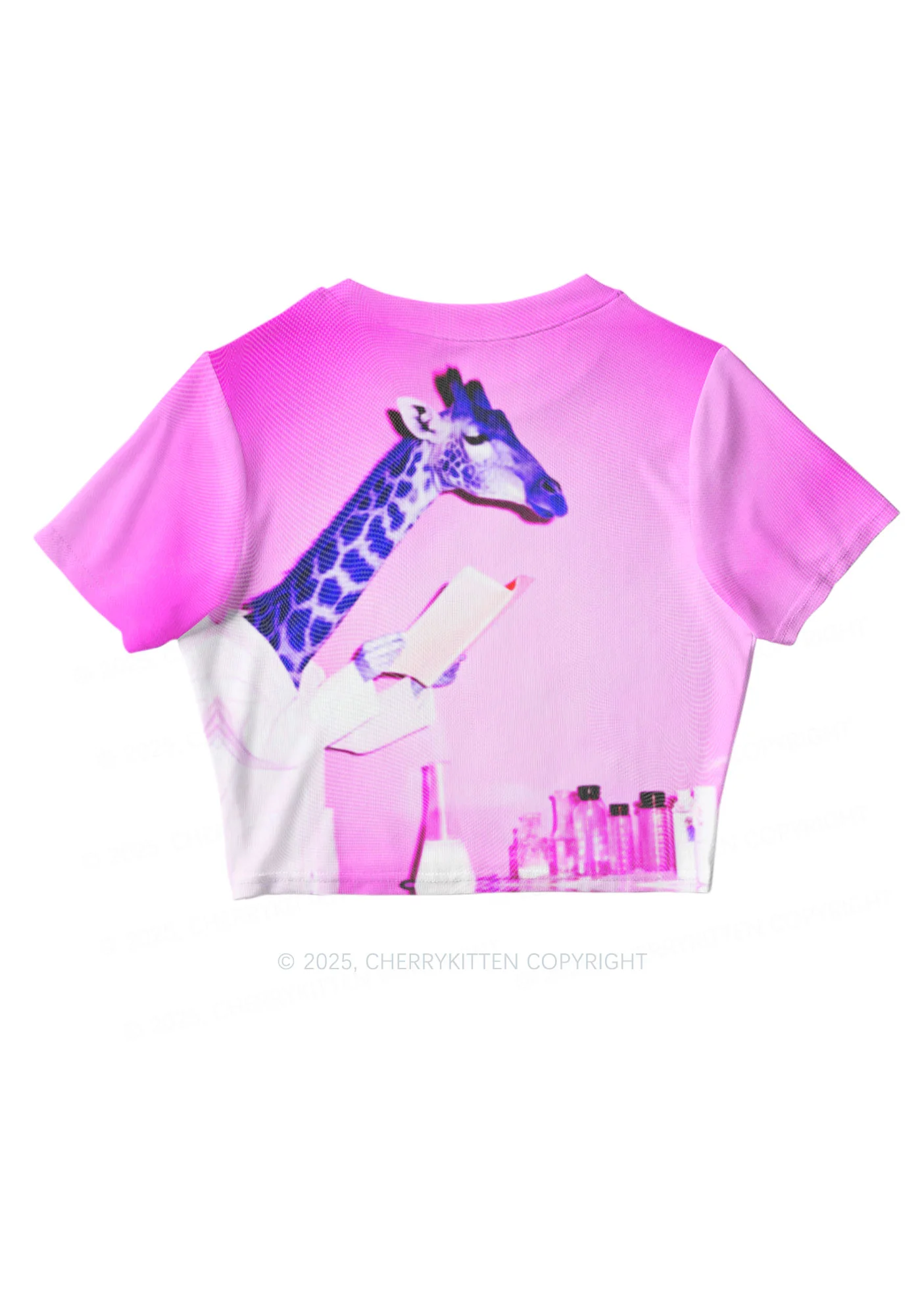Dr Giraffe Y2K Mesh Crop Top Cherrykitten - Image 5