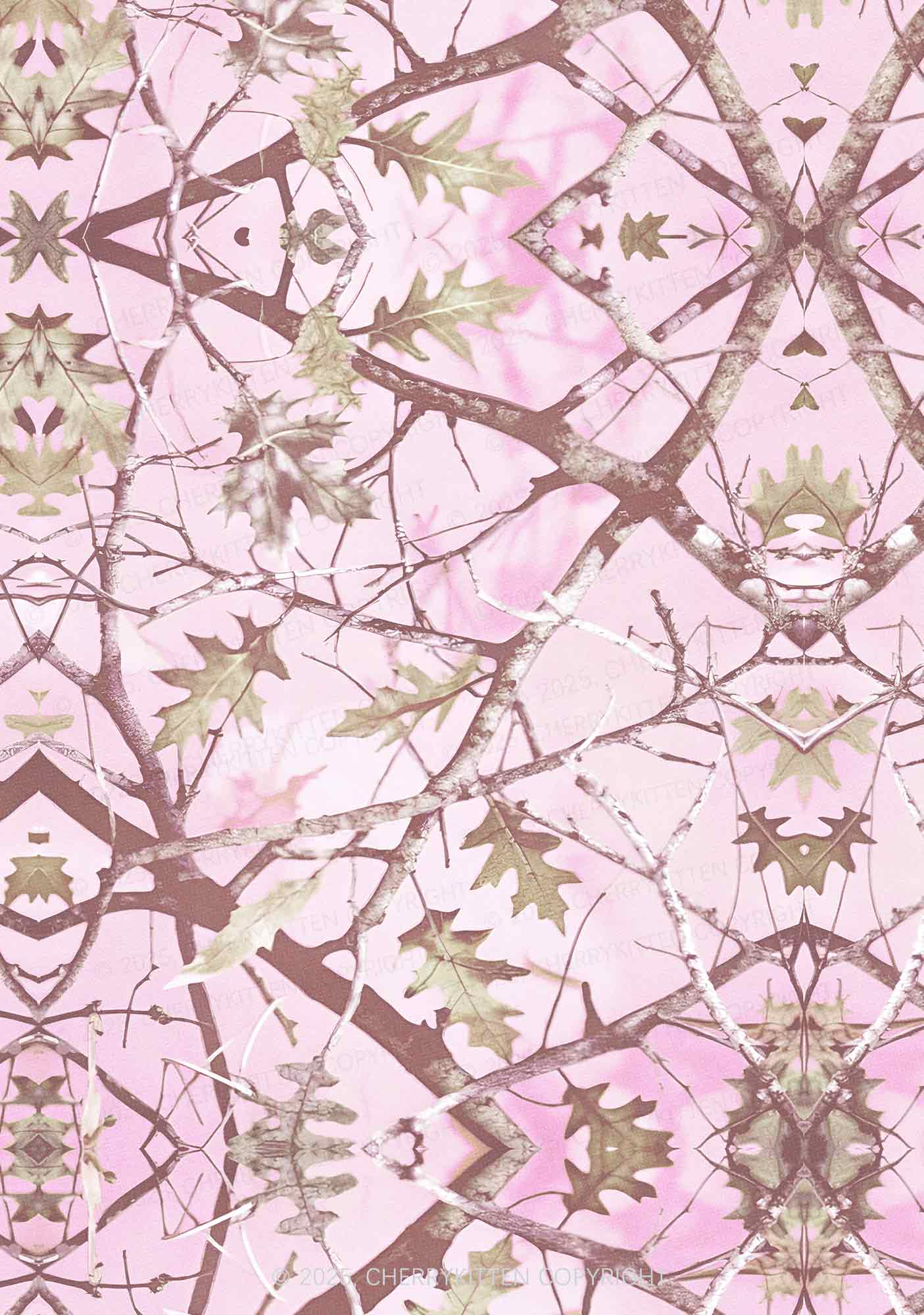 Dreamy Pink Tree Y2K Print Bikini Set Cherrykitten - Image 2