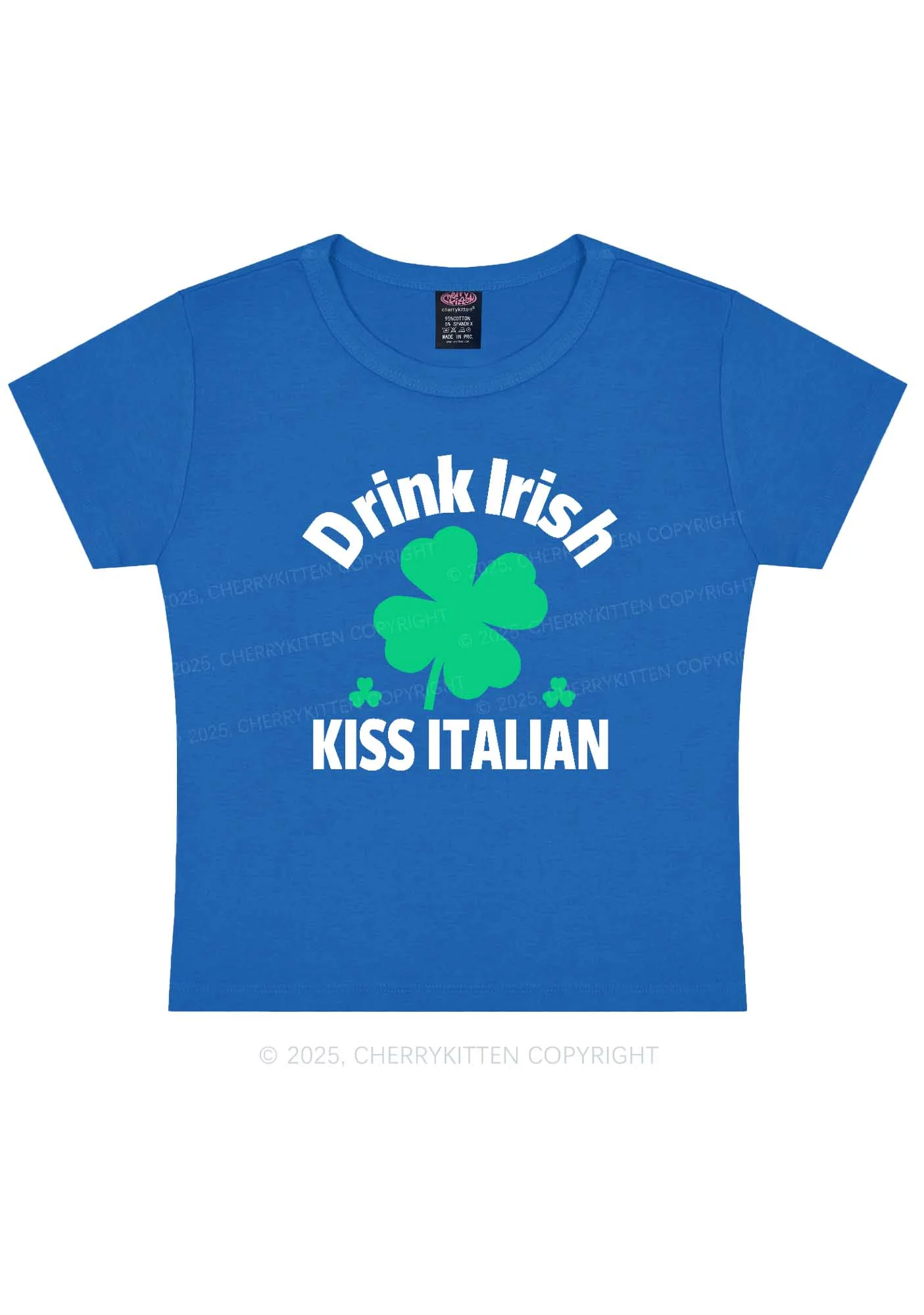 Drink Irish Kiss Italian St Patricks Y2K Baby Tee Cherrykitten - Image 9