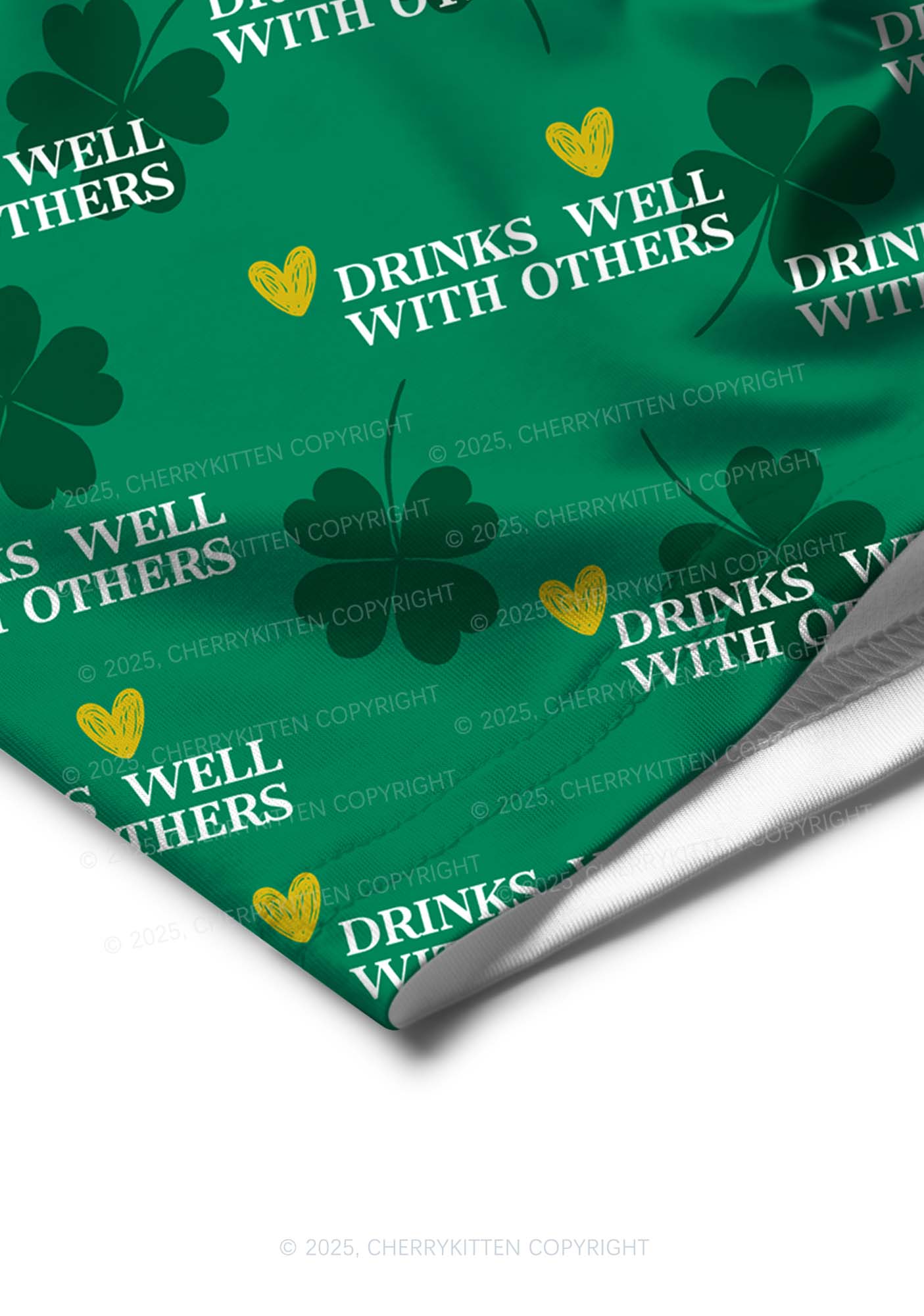 Drinks Well With Others St Patricks Y2K Print Men Boxer Briefs Cherrykitten - Image 4