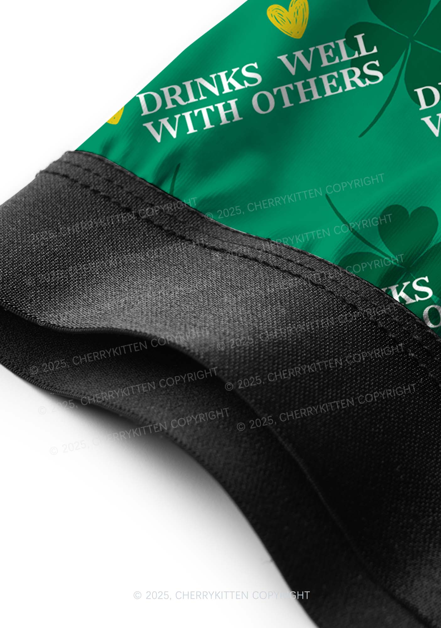 Drinks Well With Others St Patricks Y2K Print Men Boxer Briefs Cherrykitten - Image 5