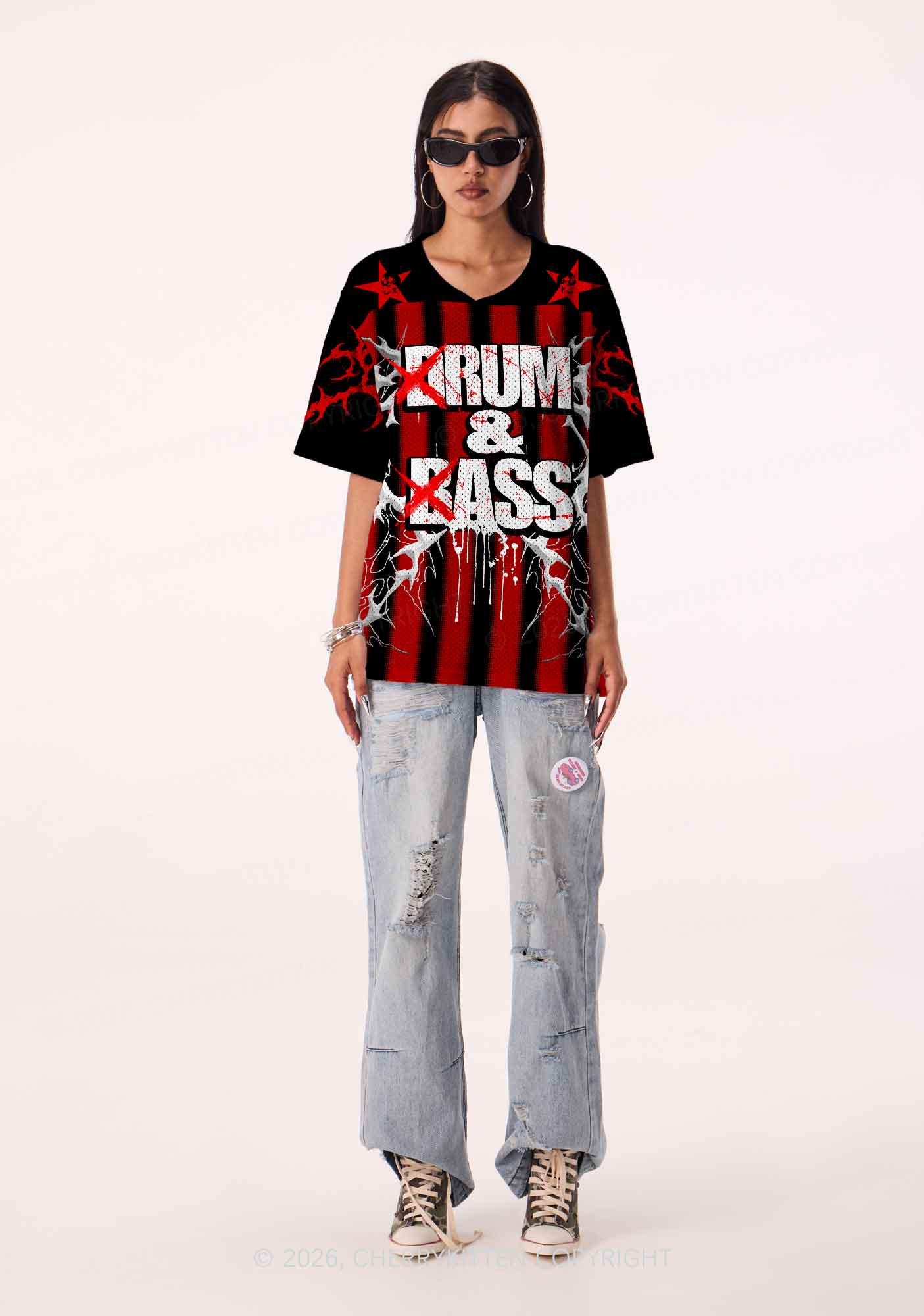Drum And Bass Y2K Sport Jersey Shirts Cherrykitten - Image 2