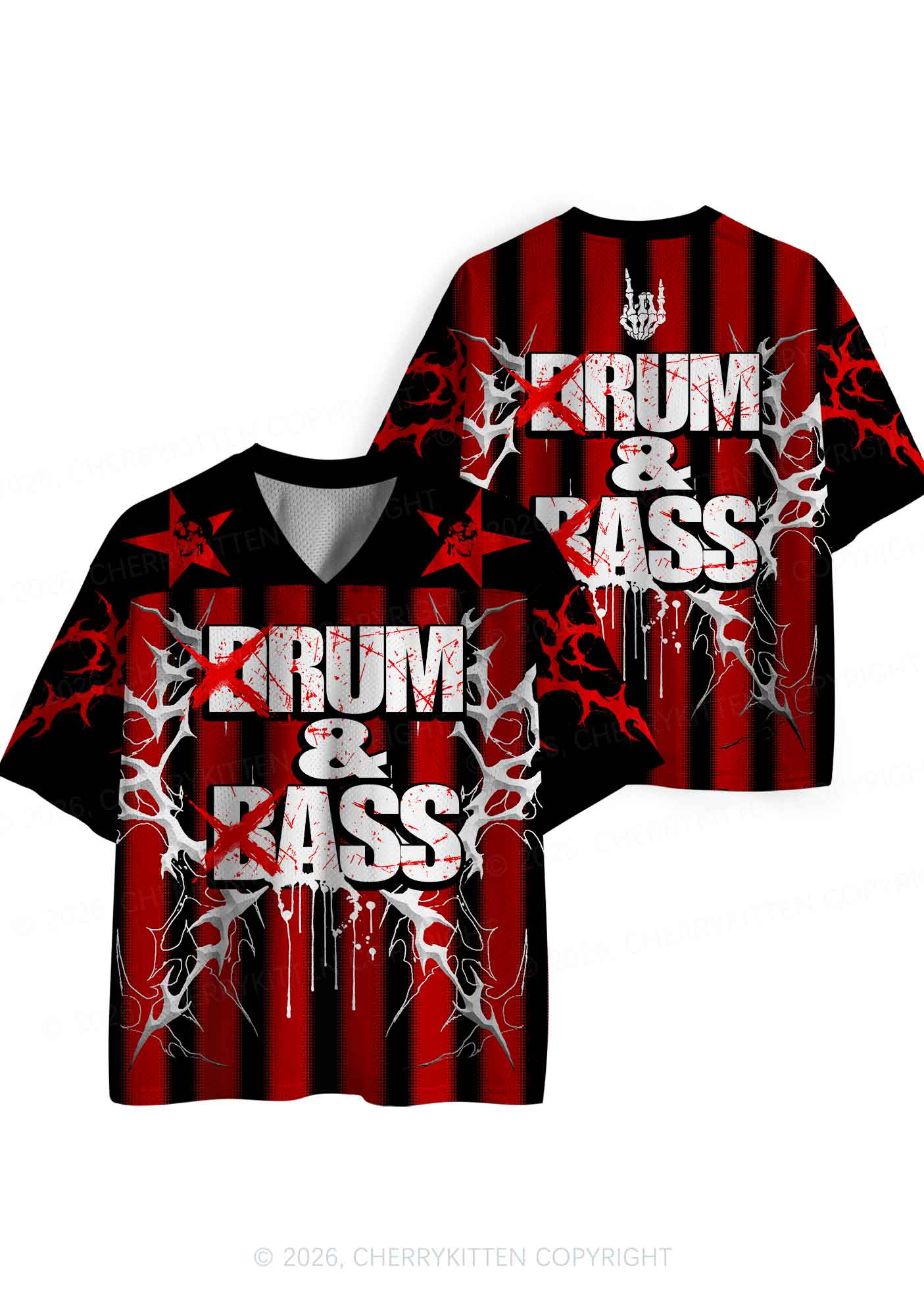 Drum And Bass Y2K Sport Jersey Shirts Cherrykitten - Image 5
