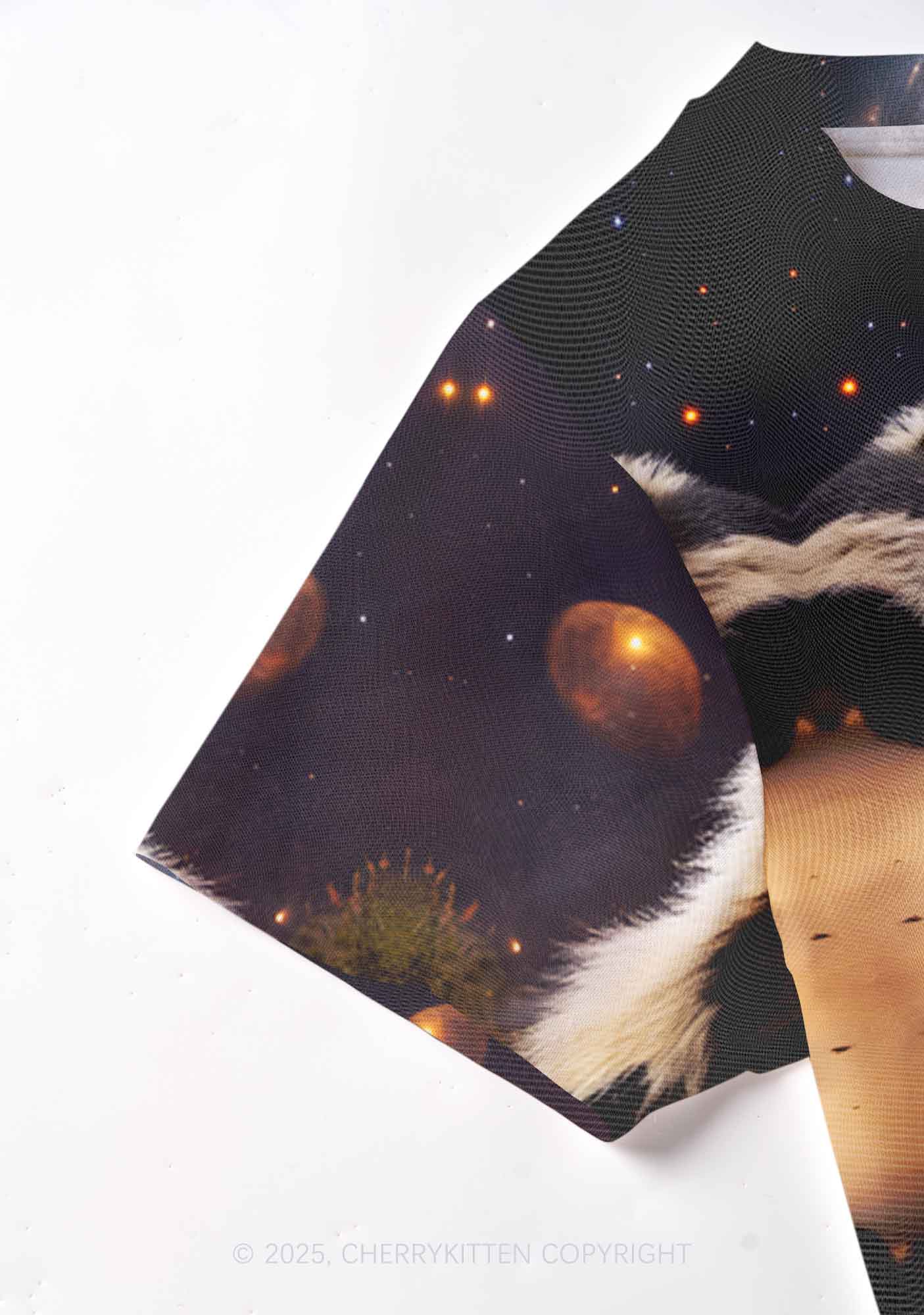 Drunk Badger Y2K Mesh Crop Top Cherrykitten - Image 3