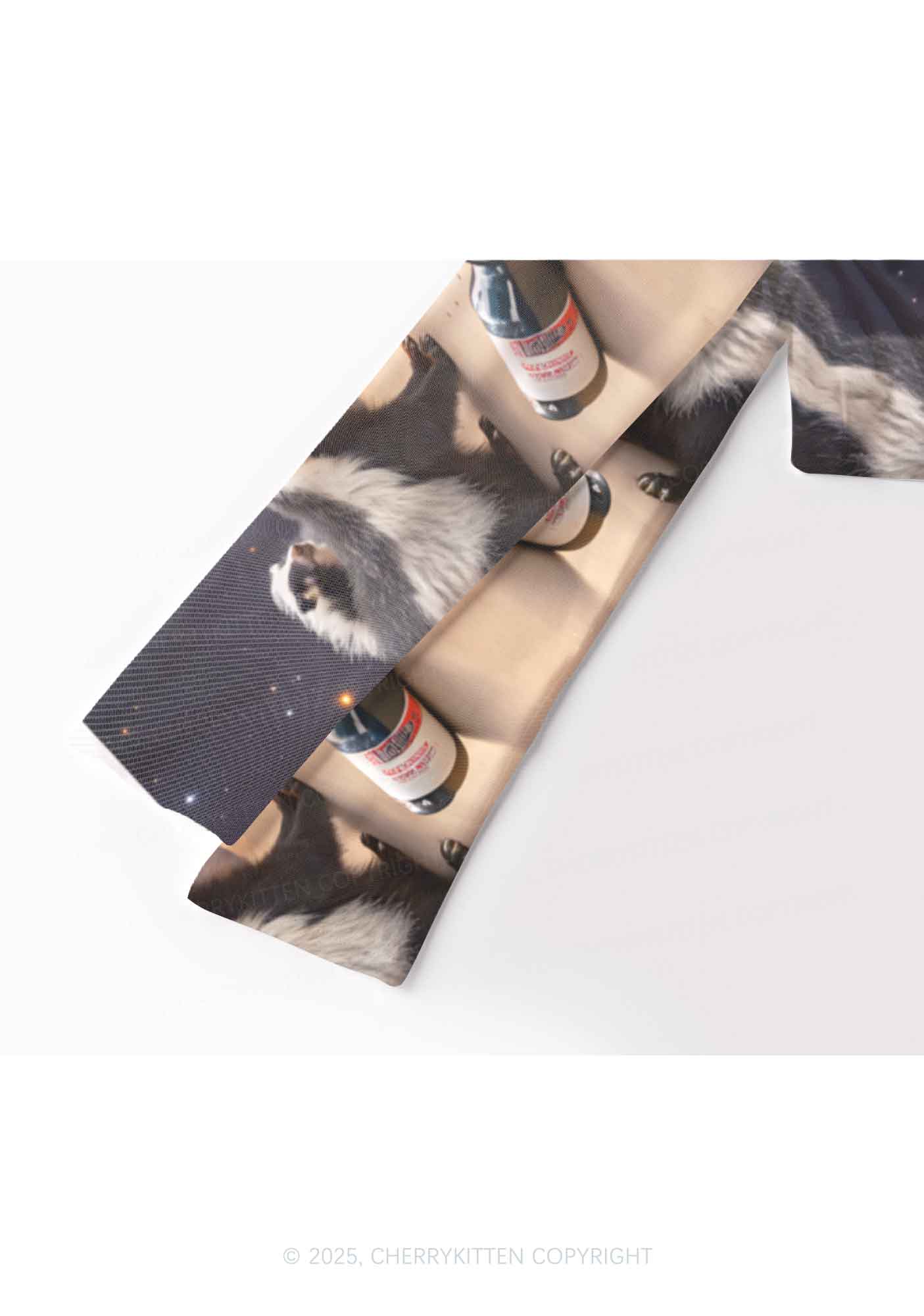 Drunk Badger Y2K Mesh Long Sleeve Crop Top Cherrykitten - Image 3