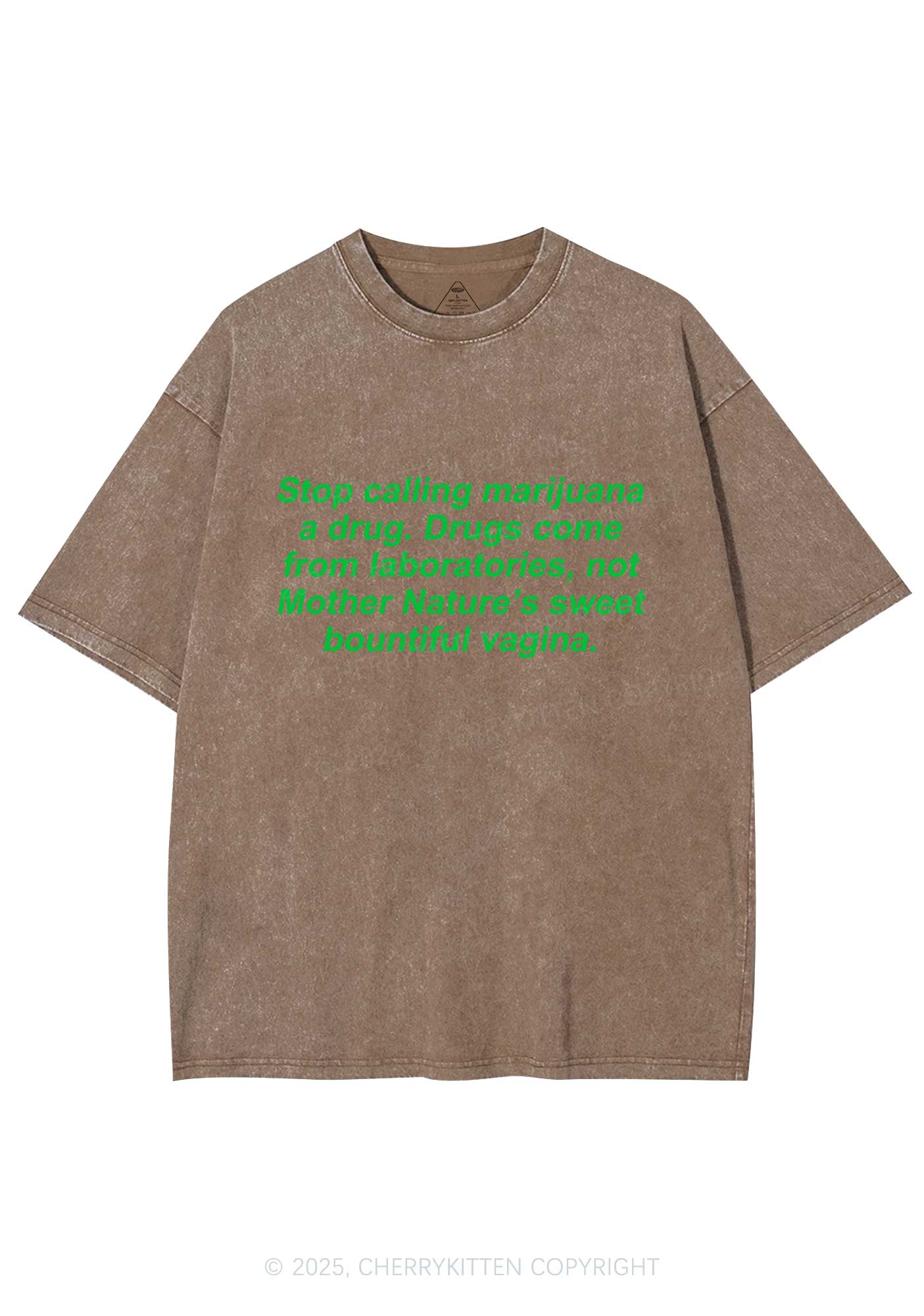 Drxgs Come From Lab Y2K Washed Tee Cherrykitten - Image 8