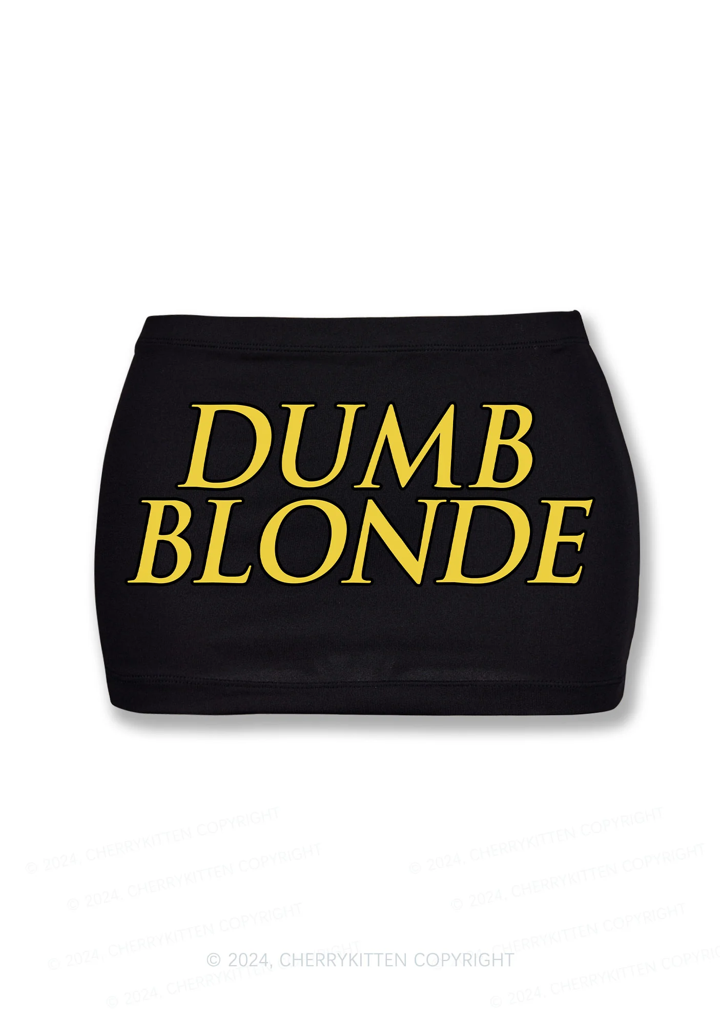 Dumb Blonde Y2K Mini Hip Skirt Cherrykitten - Image 2