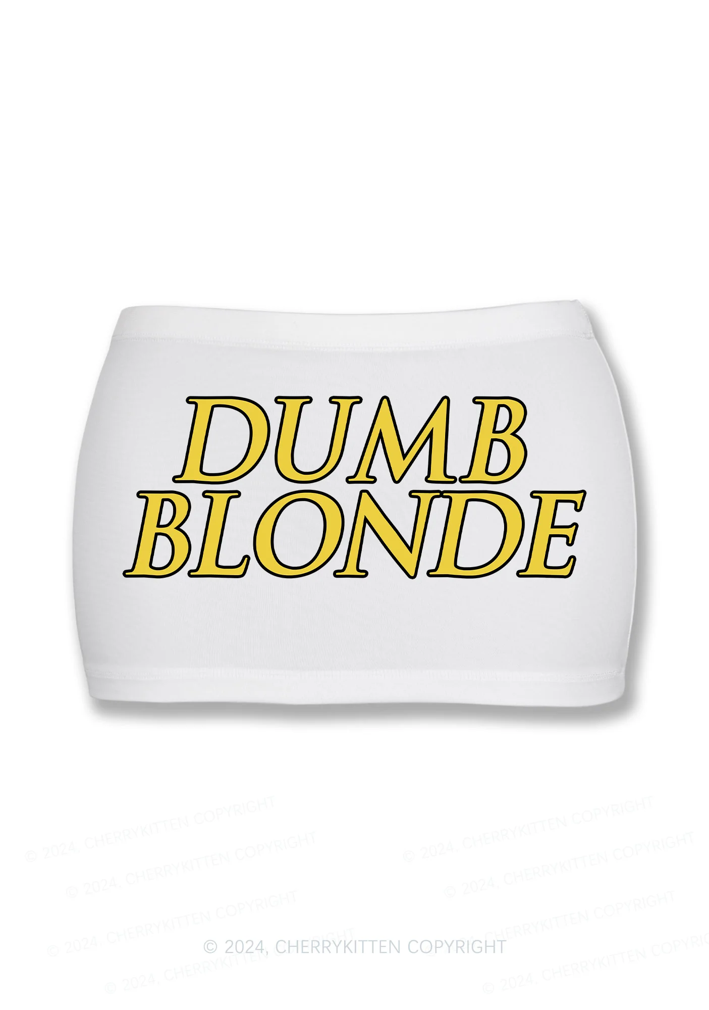 Dumb Blonde Y2K Mini Hip Skirt Cherrykitten - Image 4