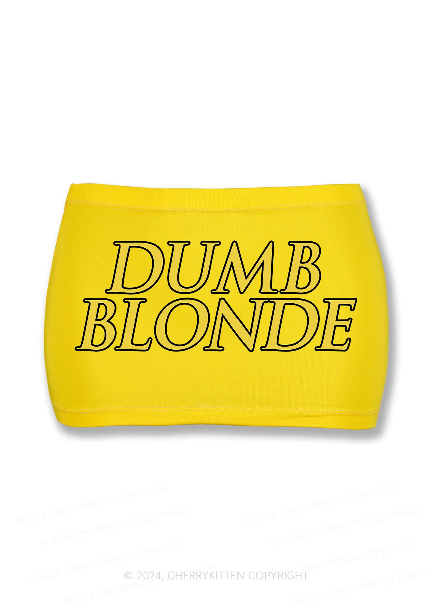 Dumb Blonde Y2K Mini Hip Skirt Cherrykitten - Image 5