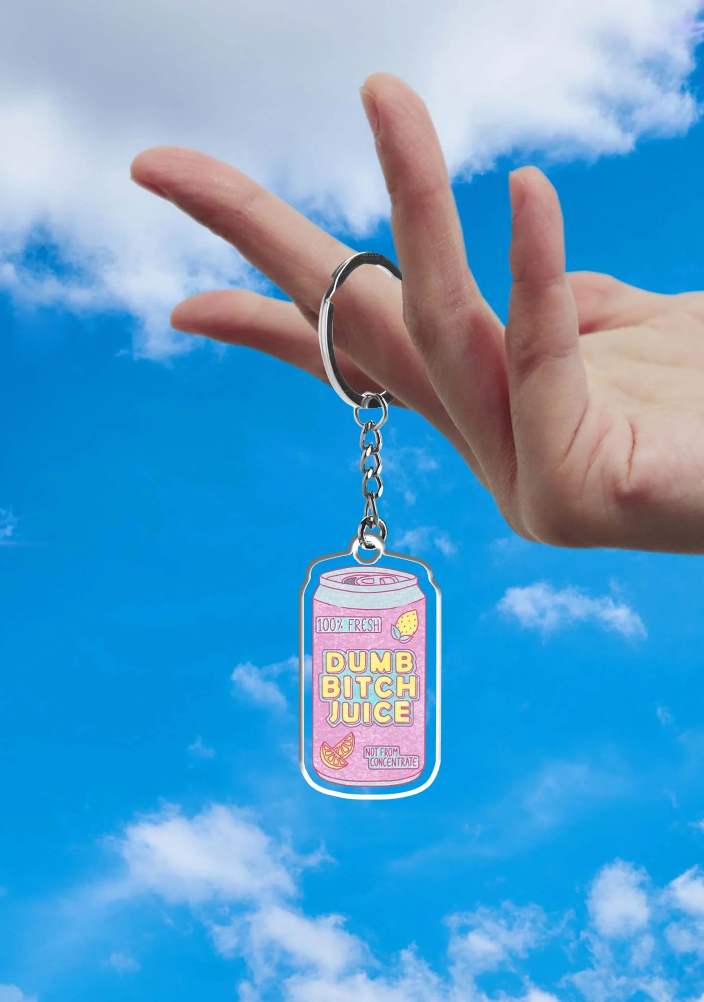 Dumb Bxxch Juice 1Pc Y2K Keychain Cherrykitten - Image 2