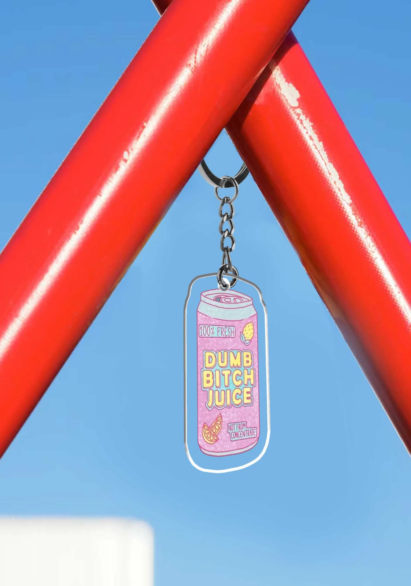 Dumb Bxxch Juice 1Pc Y2K Keychain Cherrykitten - Image 3