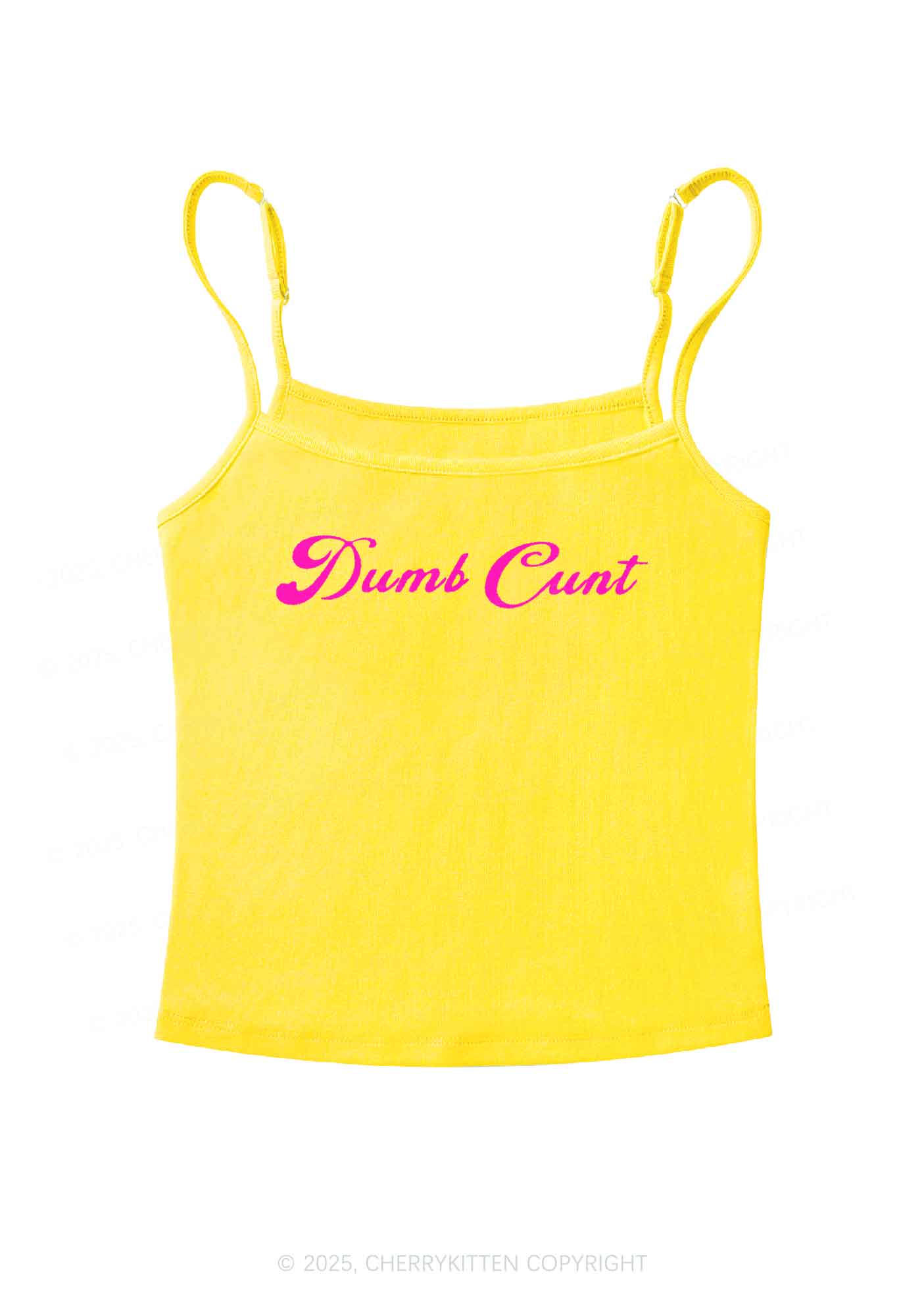 Dumb Cxxt Y2K Spaghetti Strap Cami Cherrykitten - Image 5