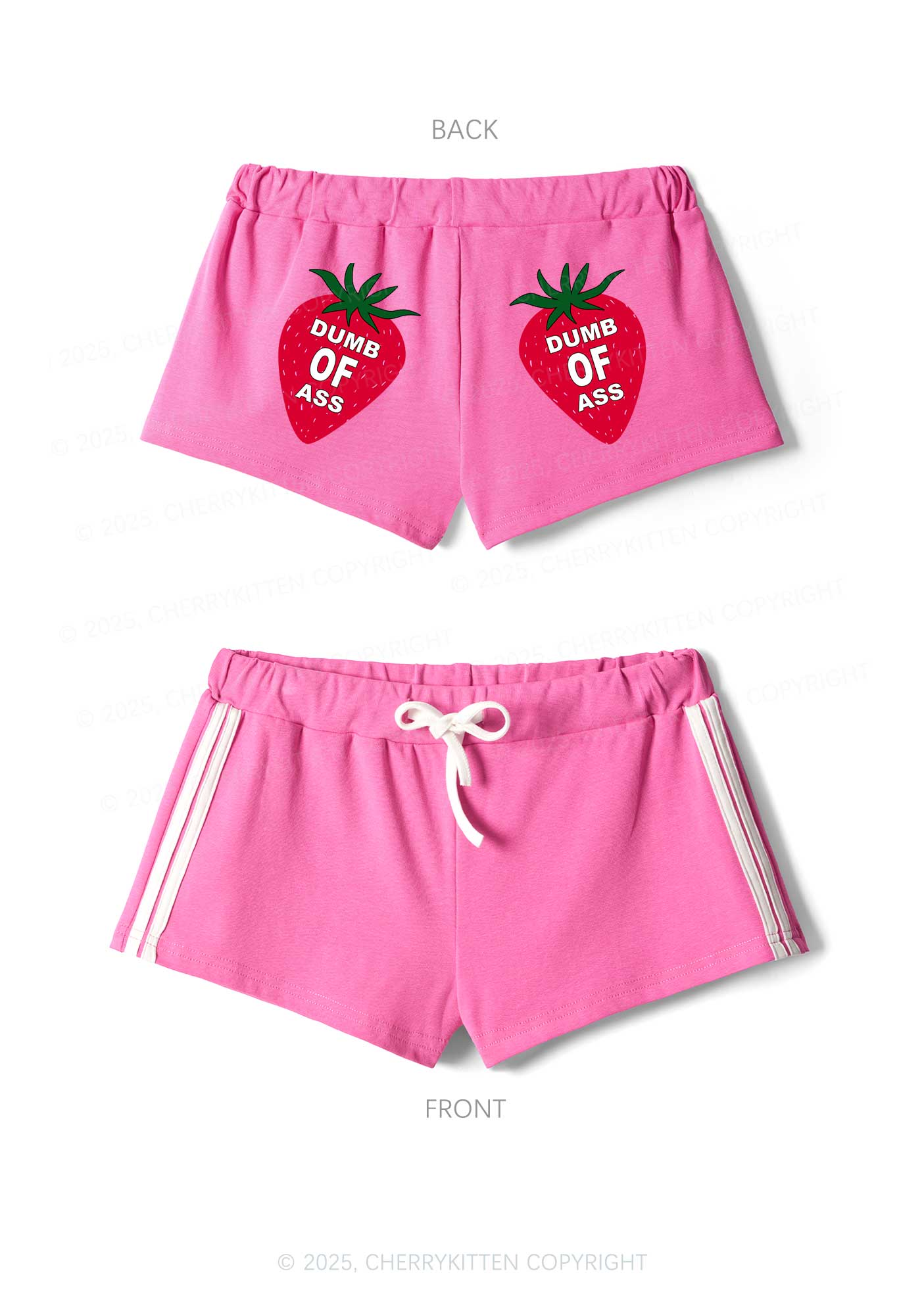 Dumb Of Axx Y2K Drawstring Mini Shorts Cherrykitten - Image 4