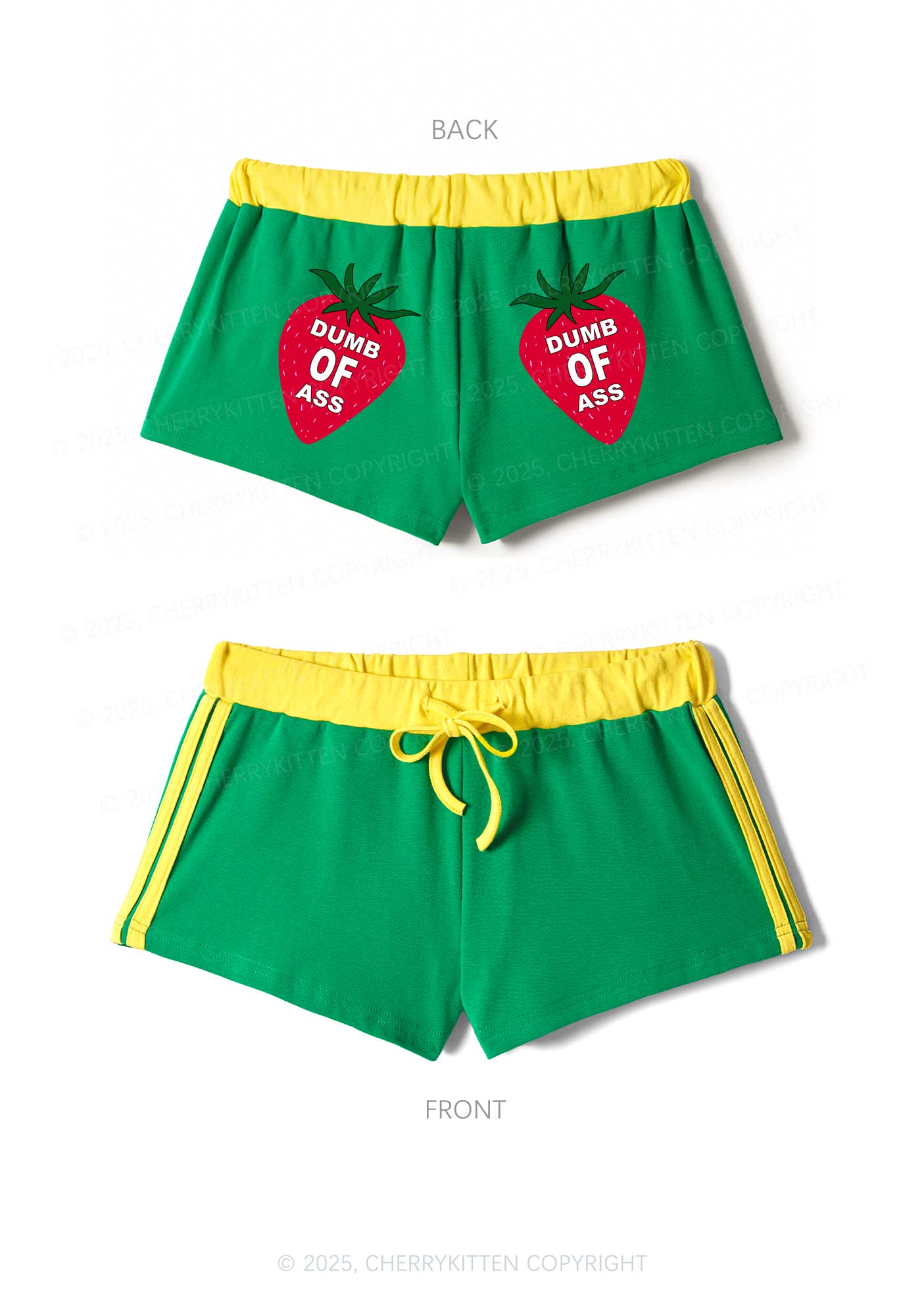 Dumb Of Axx Y2K Drawstring Mini Shorts Cherrykitten - Image 6