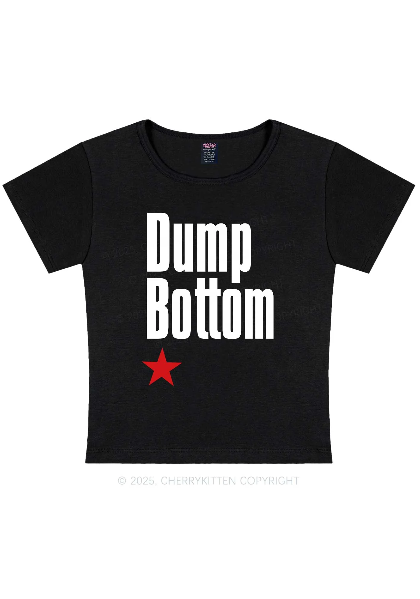 Dump Bottom Pride Y2K Baby Tee Cherrykitten - Image 4