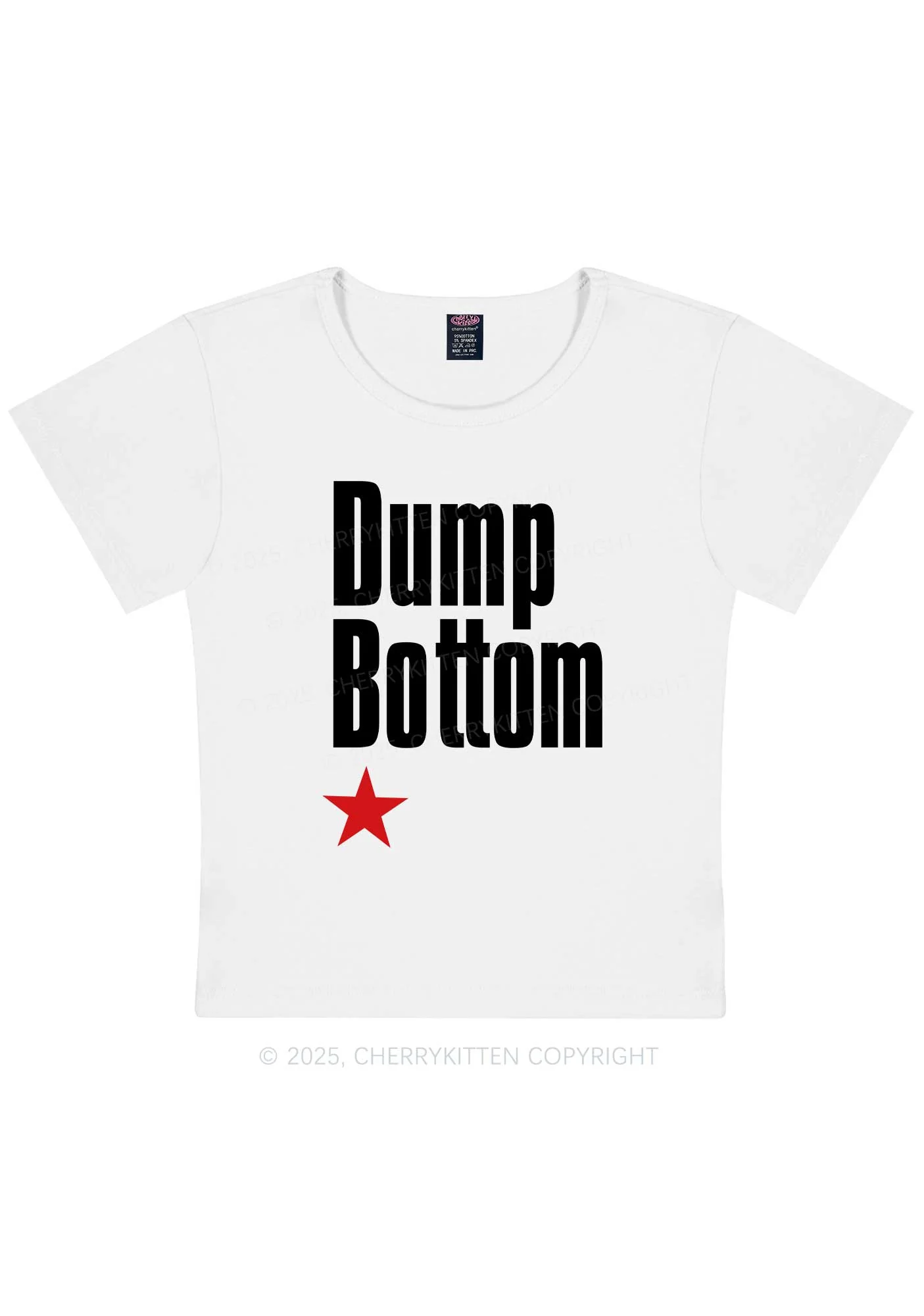 Dump Bottom Pride Y2K Baby Tee Cherrykitten - Image 6