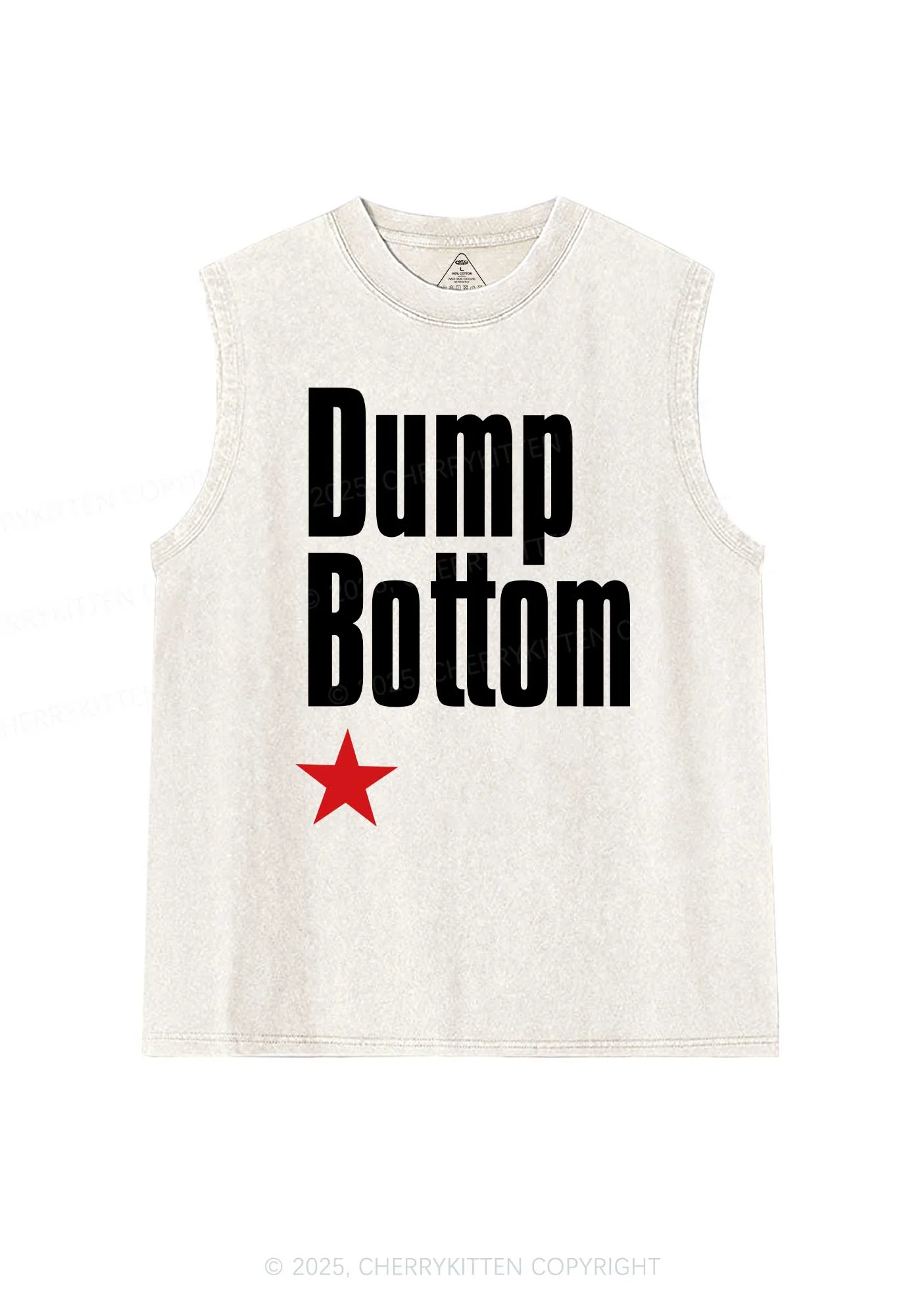 Dump Bottom Pride Y2K Washed Muscle Tank Cherrykitten - Image 4