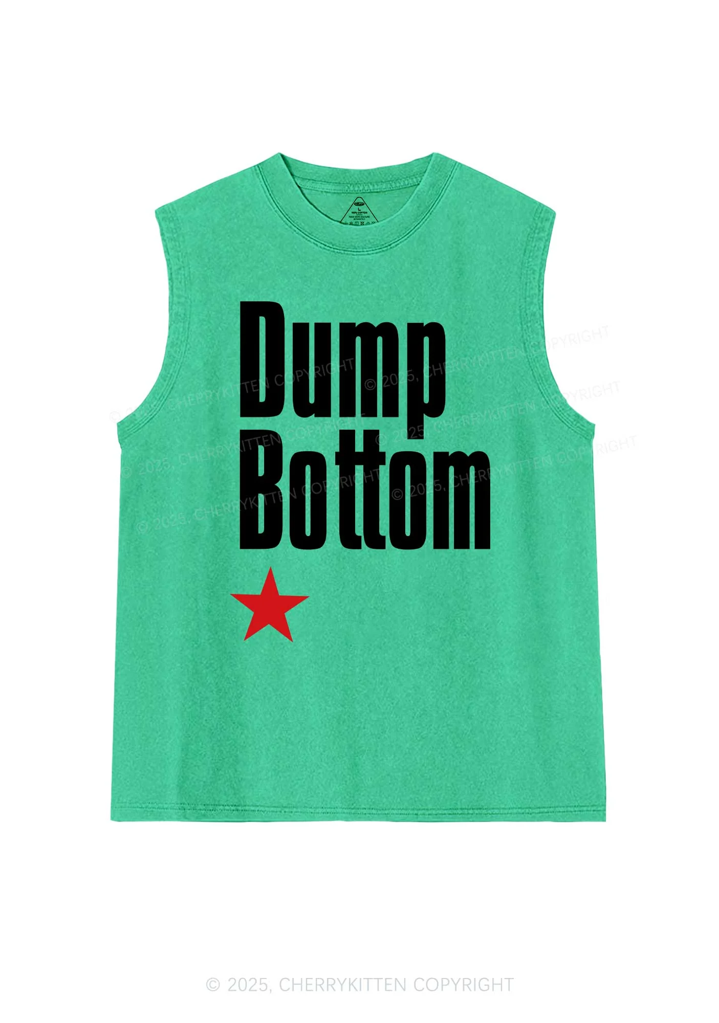 Dump Bottom Pride Y2K Washed Muscle Tank Cherrykitten - Image 5