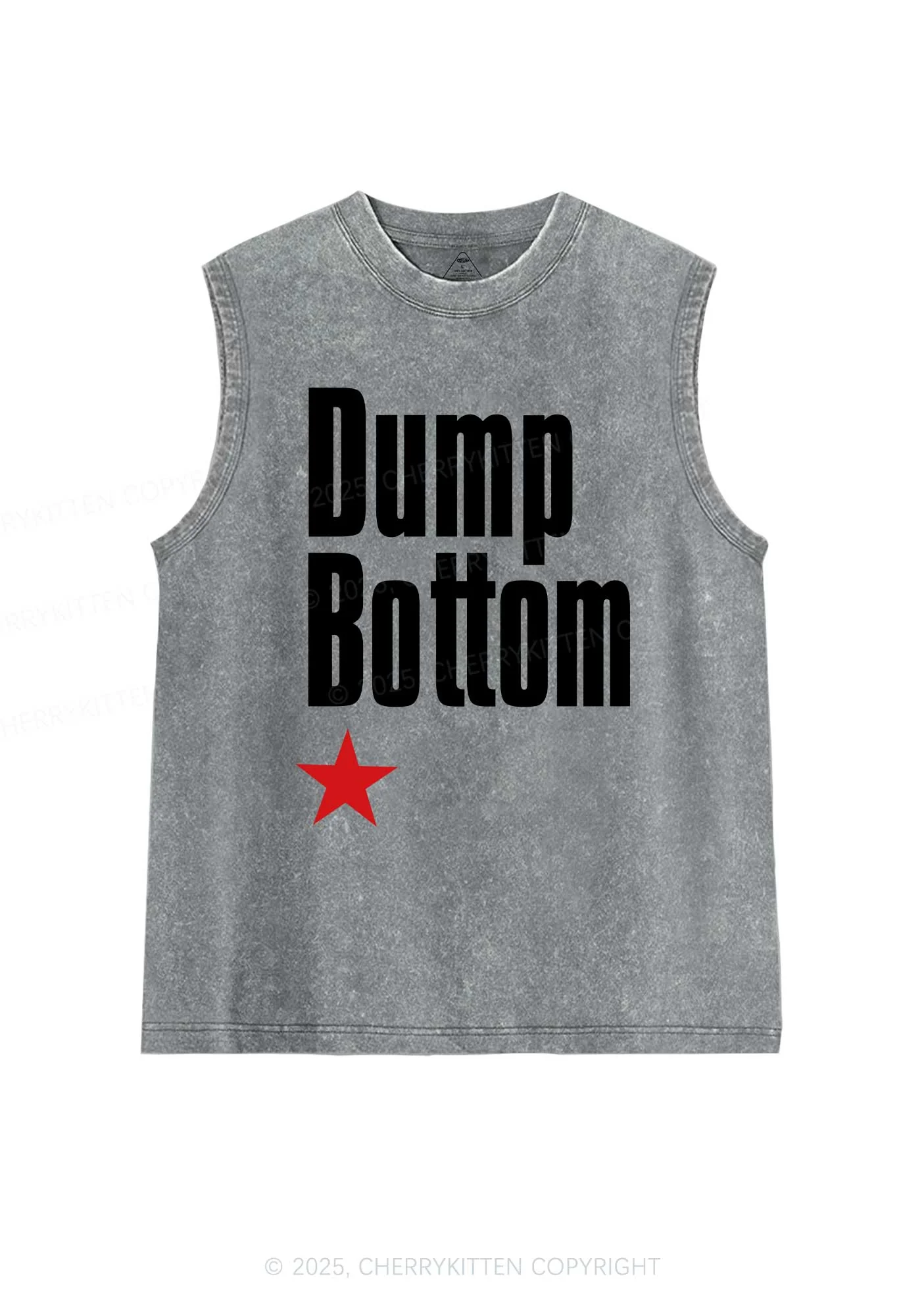 Dump Bottom Pride Y2K Washed Muscle Tank Cherrykitten - Image 6