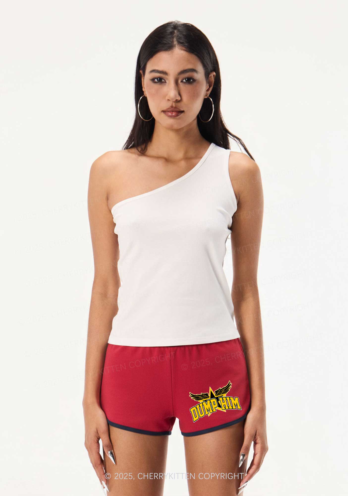 Dump Him Winged Star Y2K Booty Shorts Cherrykitten - Image 2
