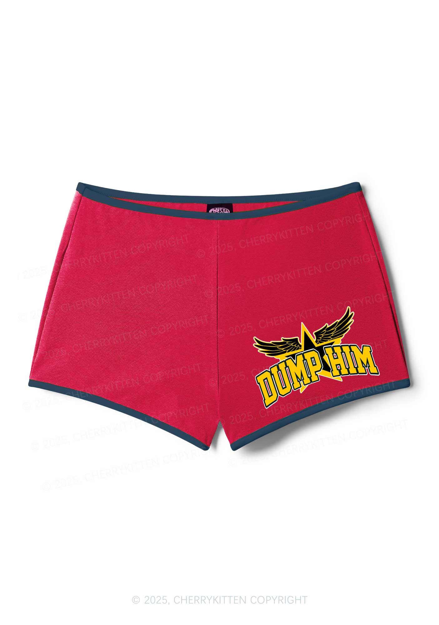 Dump Him Winged Star Y2K Booty Shorts Cherrykitten - Image 4