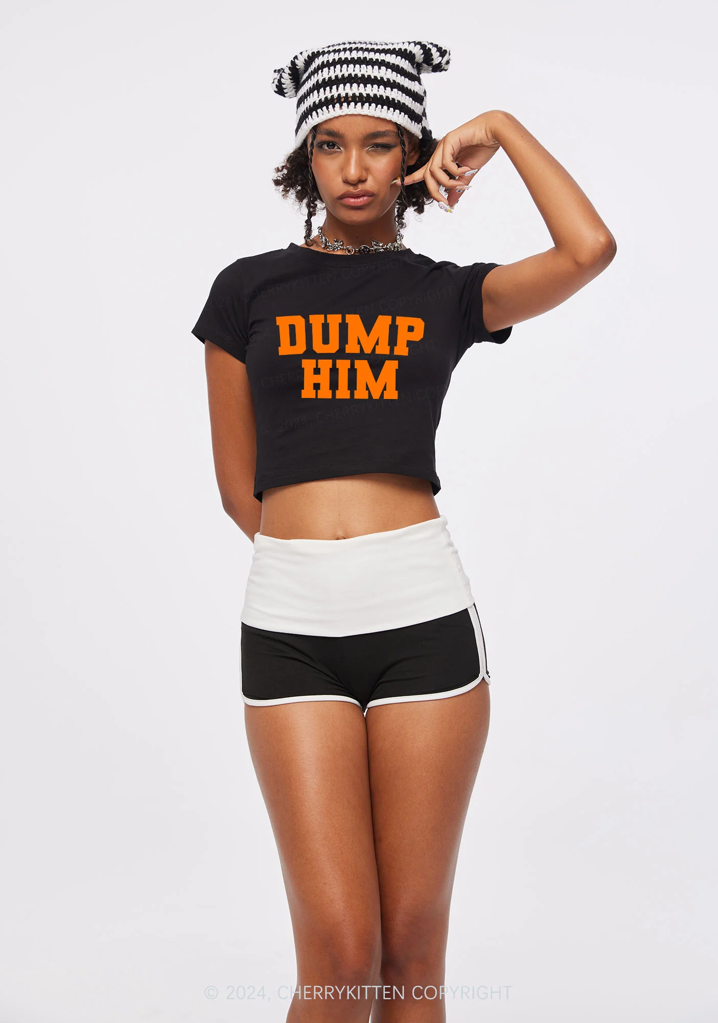 Dump Him Y2k Baby Tee - Image 2