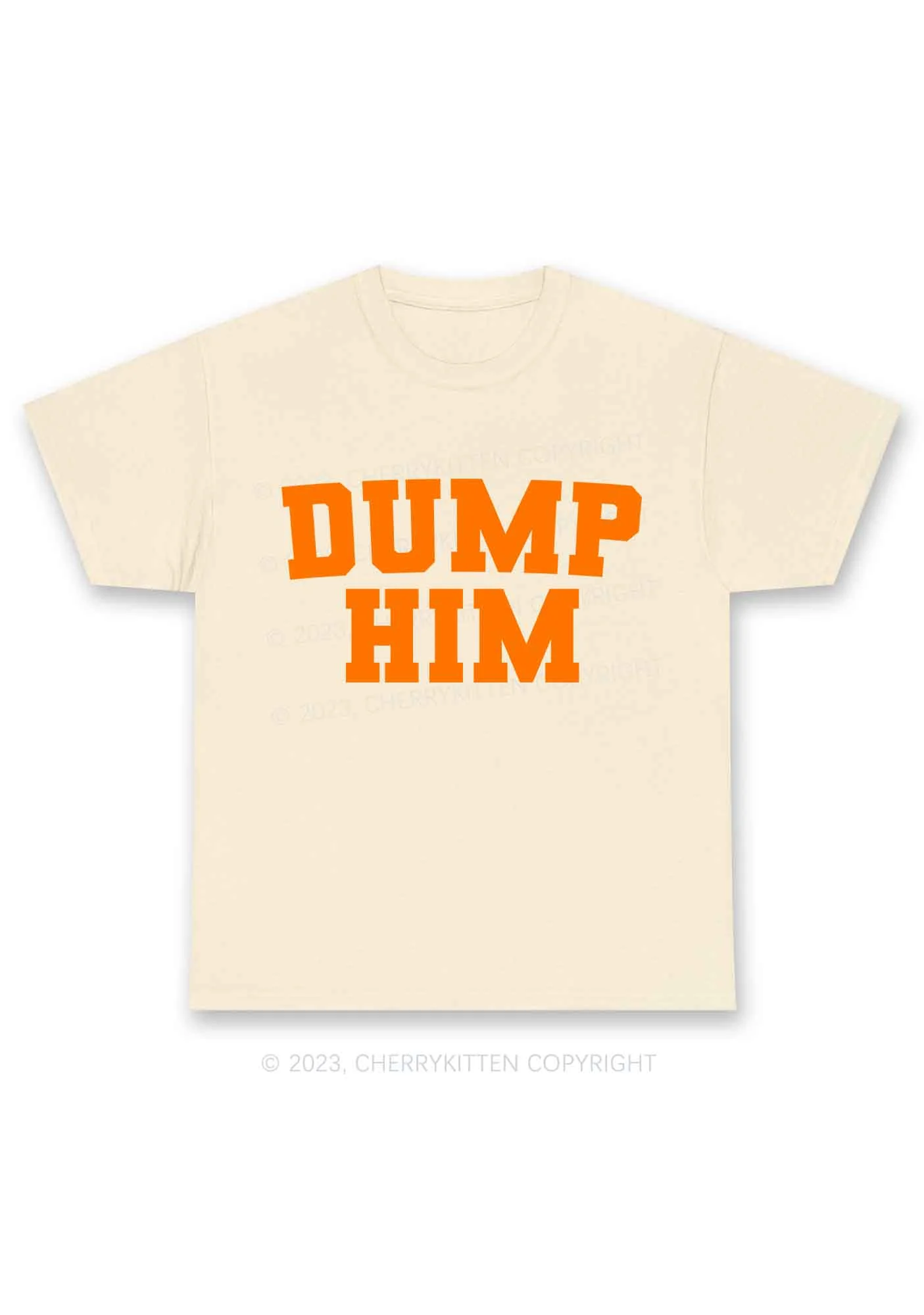 Dump Him Y2K Chunky Shirt Cherrykitten - Image 4