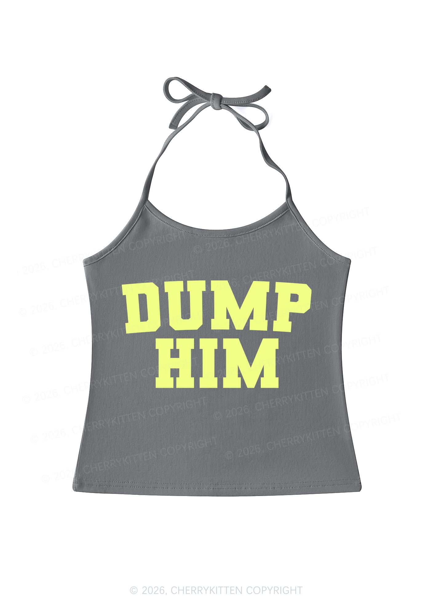 Dump Him Y2K Halter Neck Cami Cherrykitten - Image 10