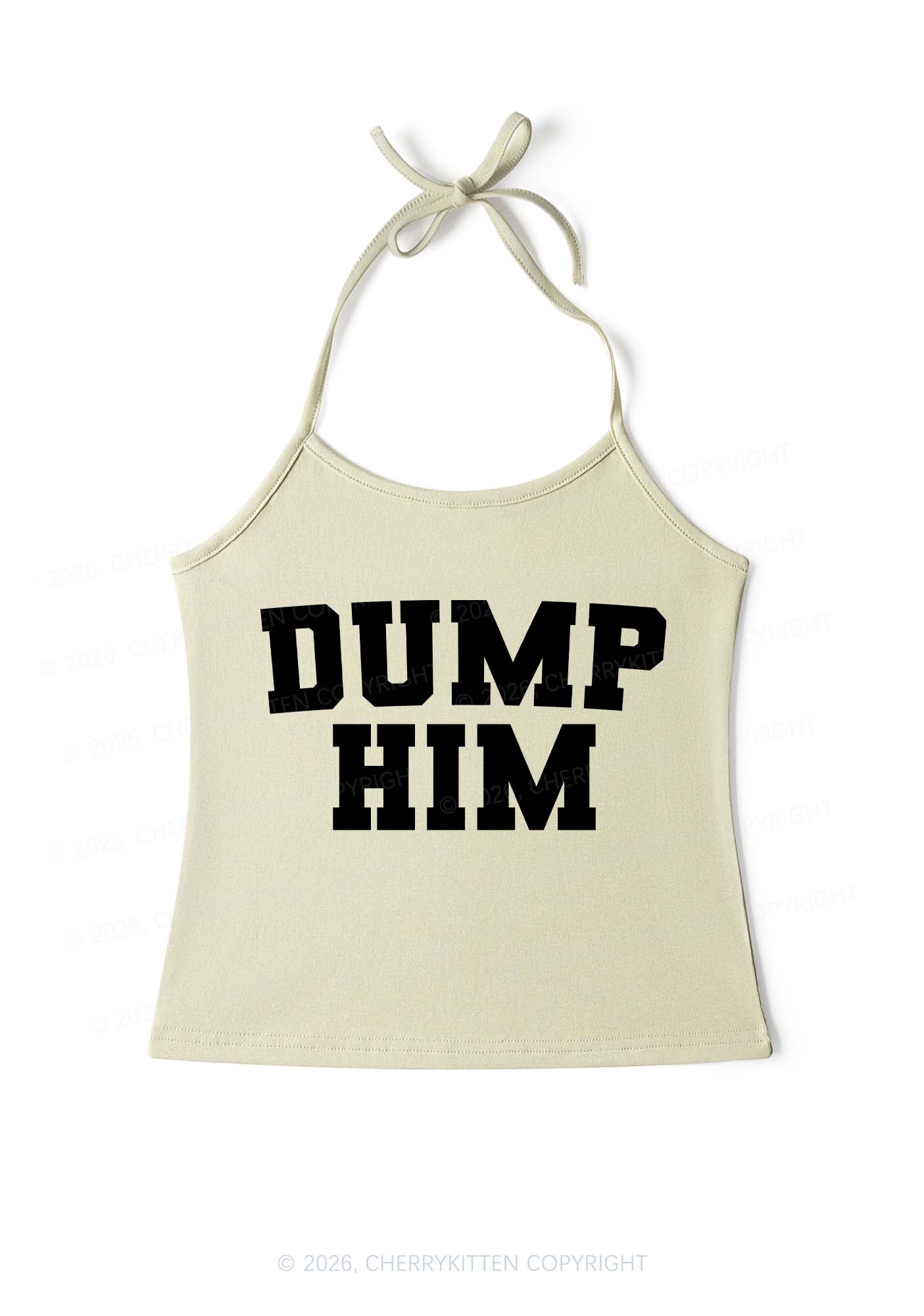Dump Him Y2K Halter Neck Cami Cherrykitten - Image 11