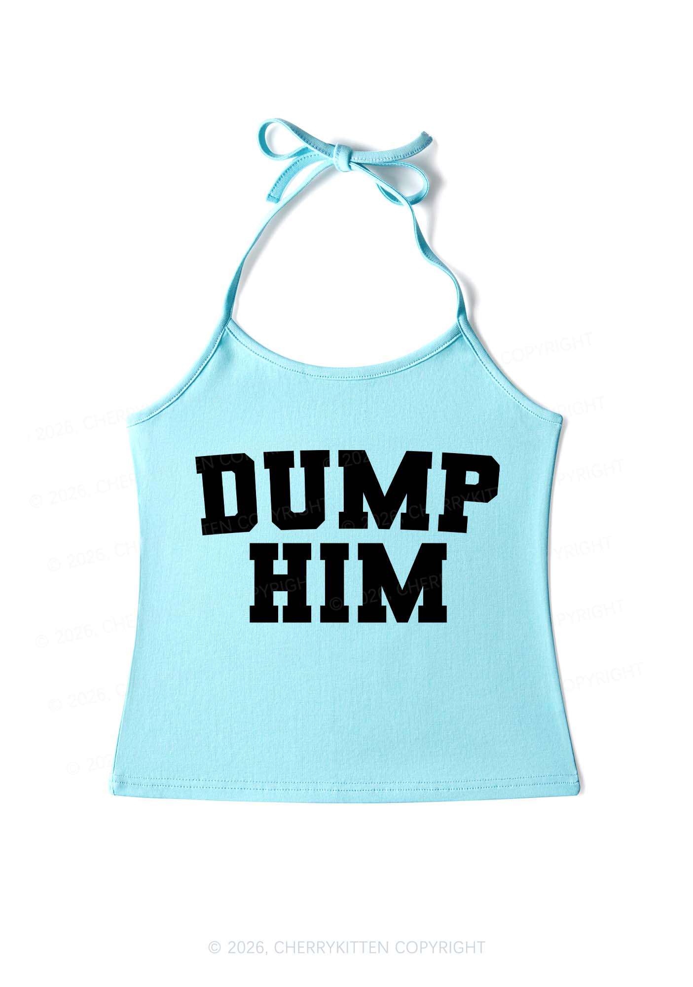 Dump Him Y2K Halter Neck Cami Cherrykitten - Image 4