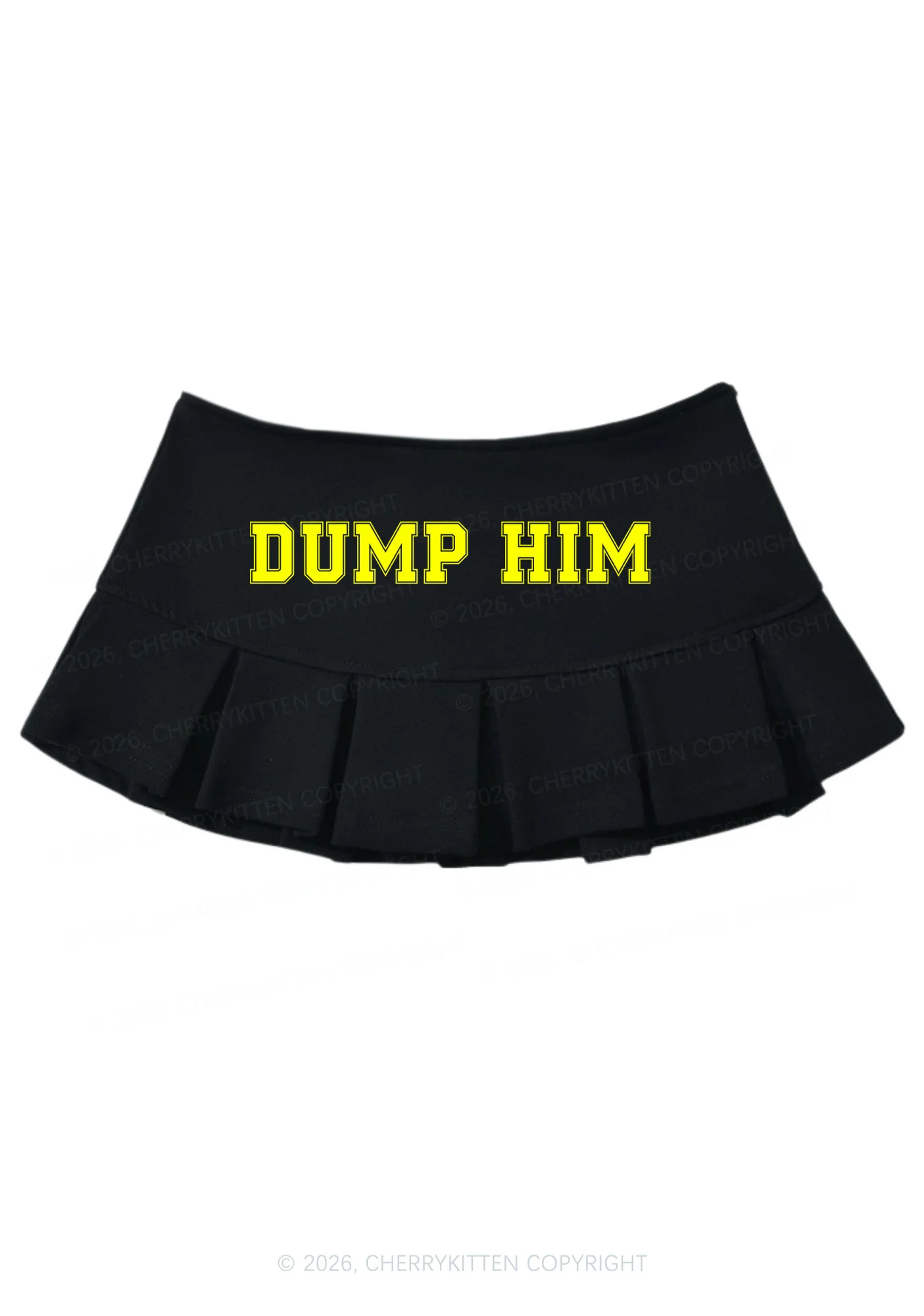 Dump Him Y2K Mini Pleated Skirts Cherrykitten - Image 2