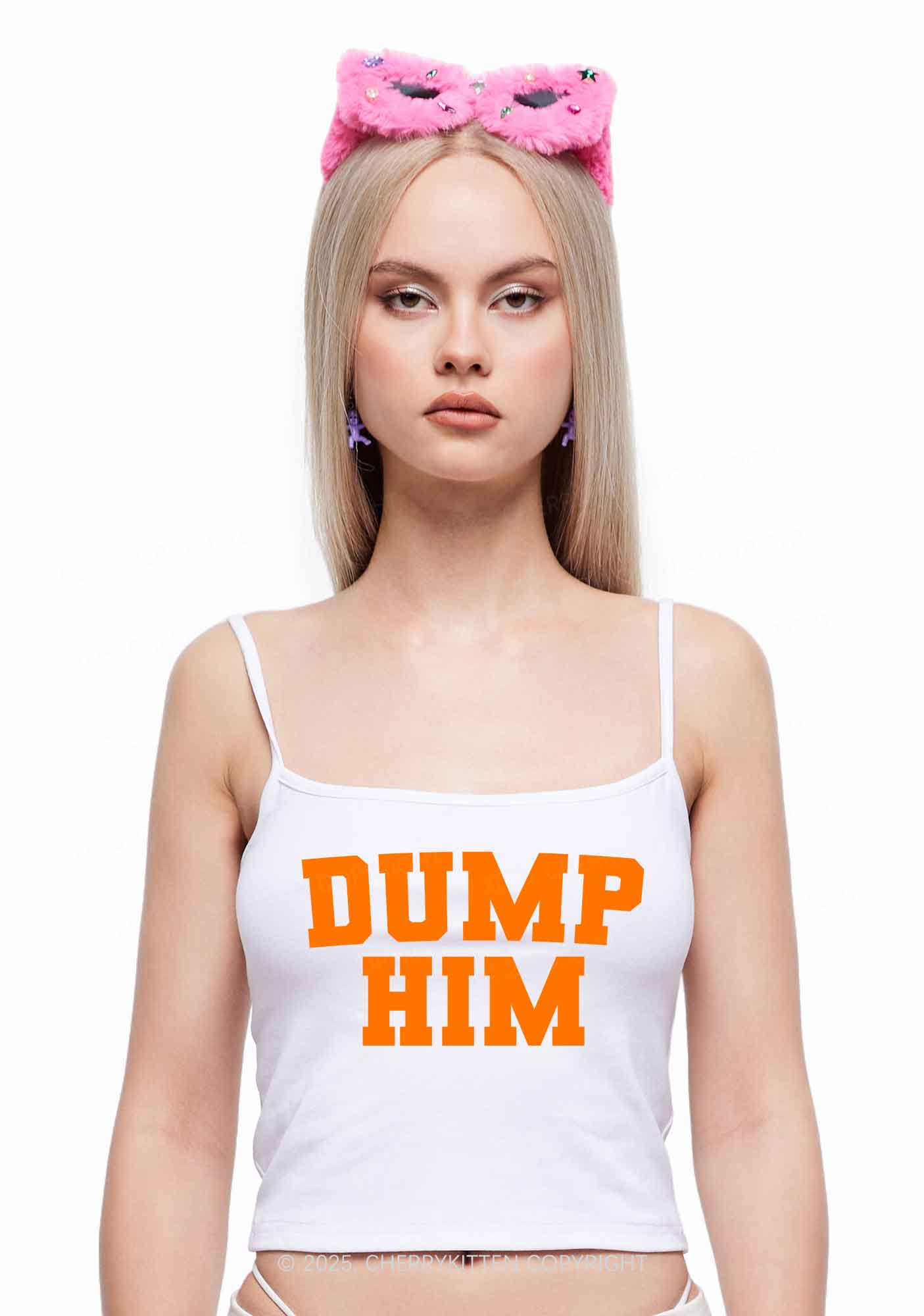 Dump Him Y2K Spaghetti Strap Cami Cherrykitten - Image 2