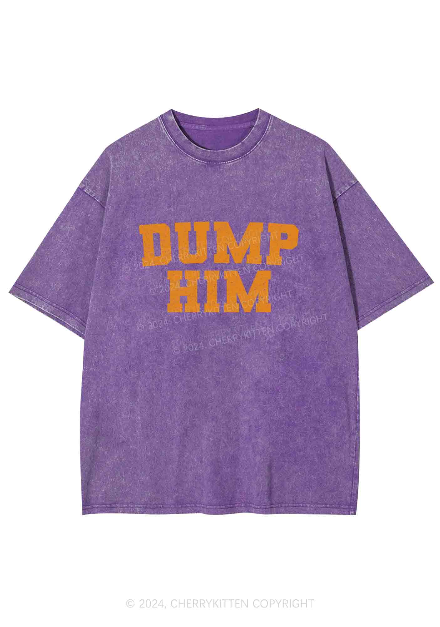 Dump Him Y2K Washed Tee Cherrykitten - Image 5