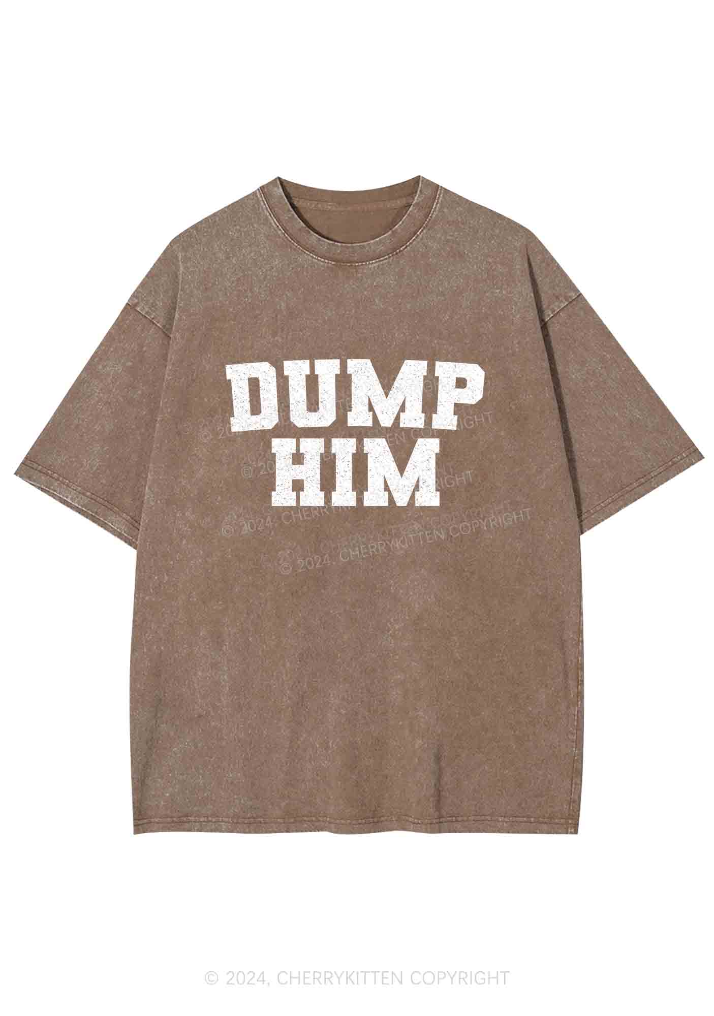 Dump Him Y2K Washed Tee Cherrykitten - Image 6