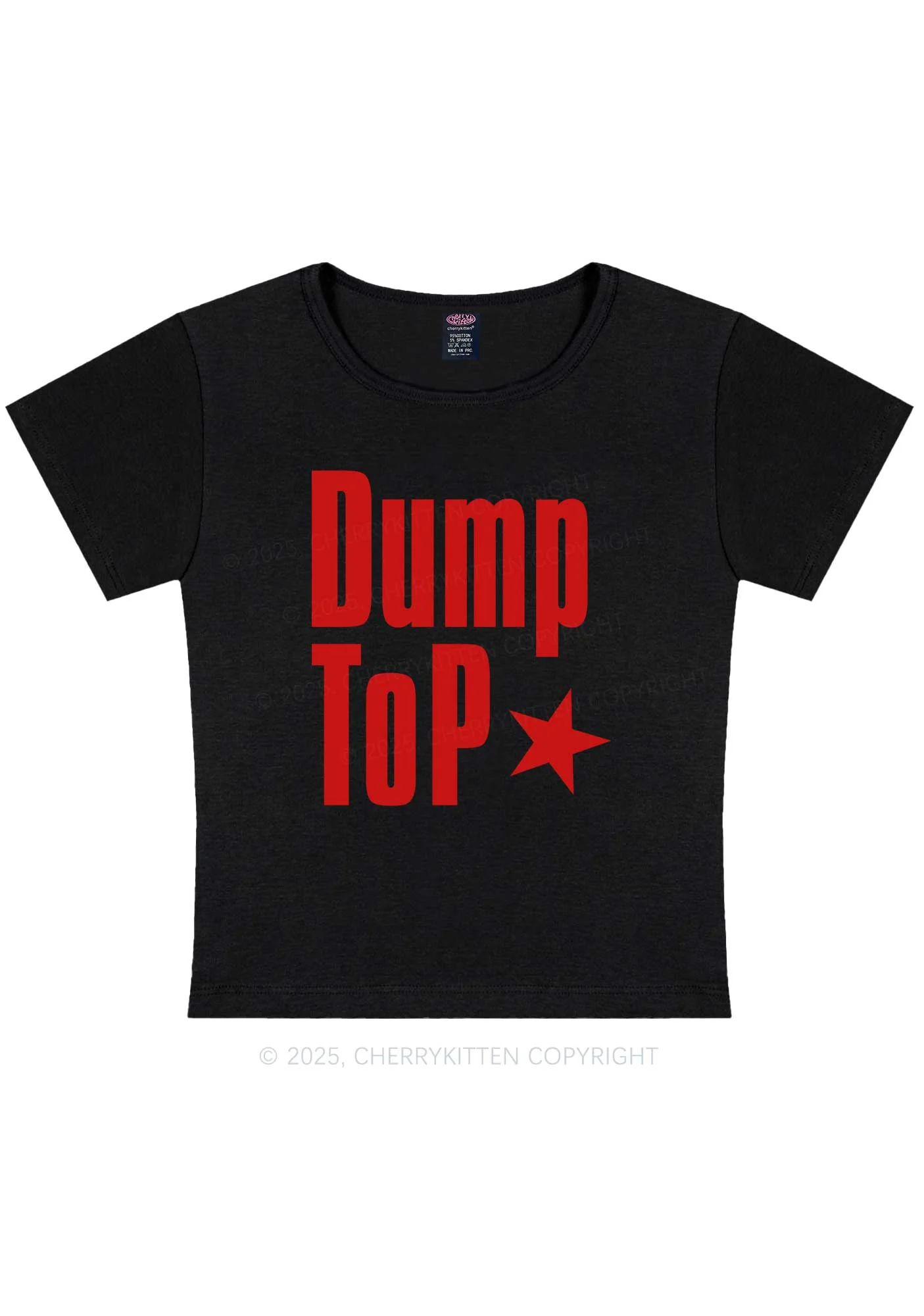 Dump Top Pride Y2K Baby Tee Cherrykitten - Image 4