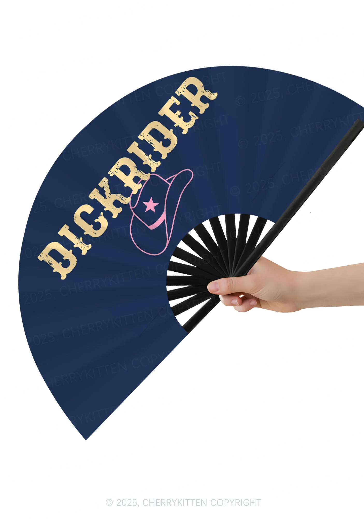 Dxxkrider Y2K Rave Hand Fan Cherrykitten - Image 2