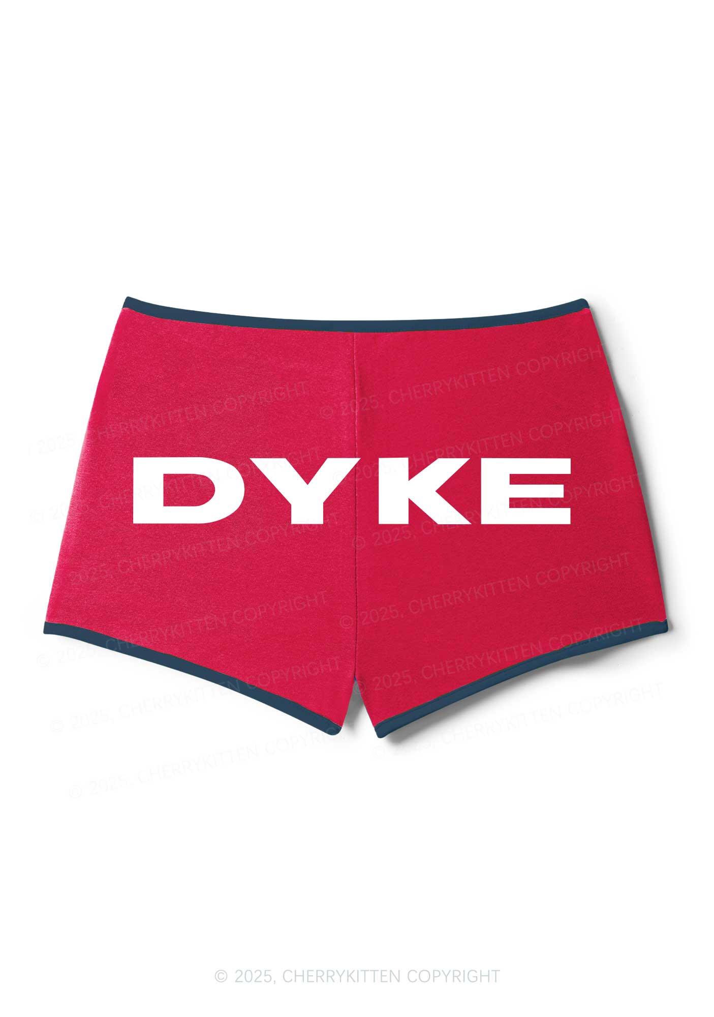DYKE Pride Y2K Booty Shorts Cherrykitten - Image 3