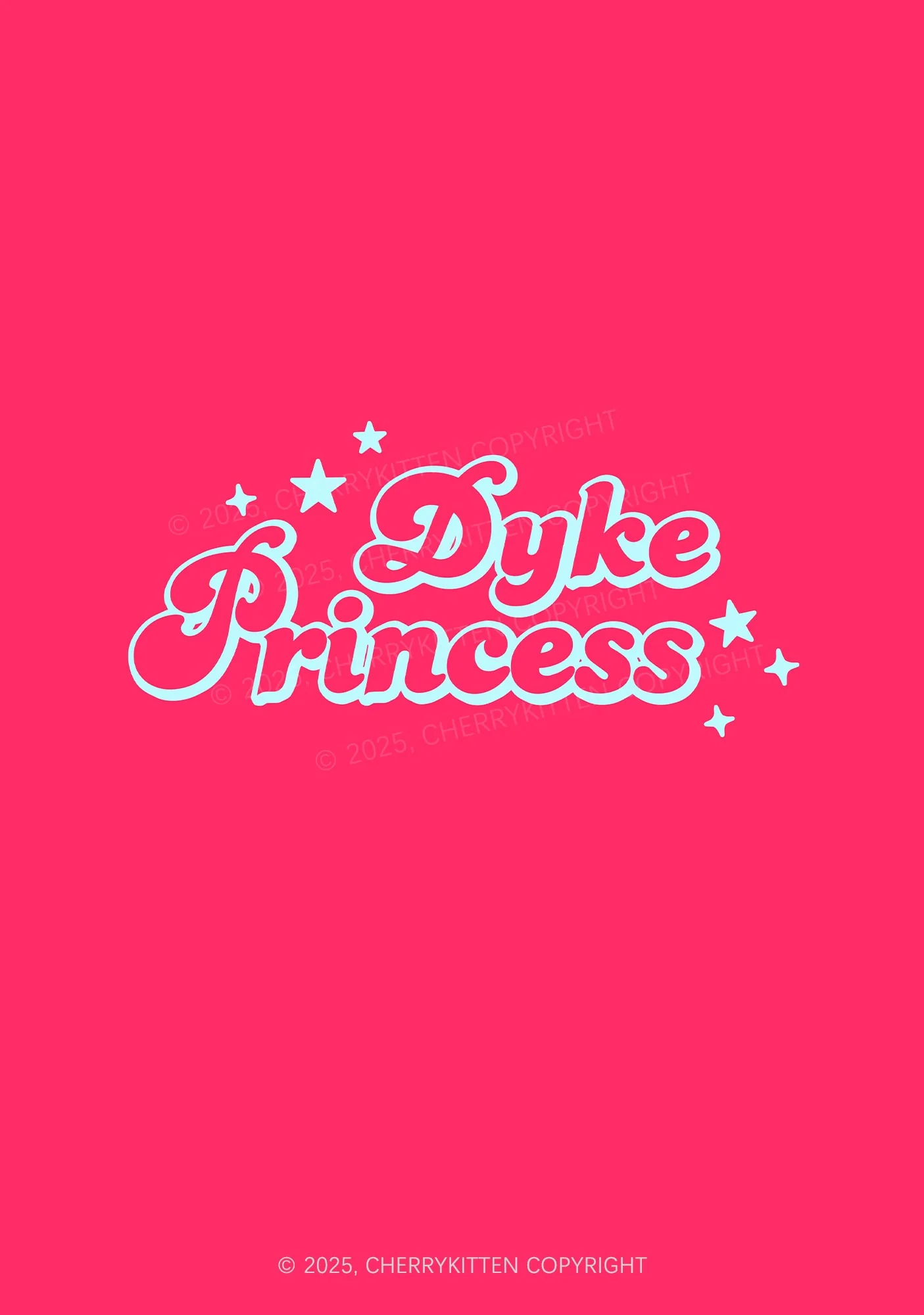 Dyke Princess Pride 1Pc Y2K Pin Badge Cherrykitten - Image 2