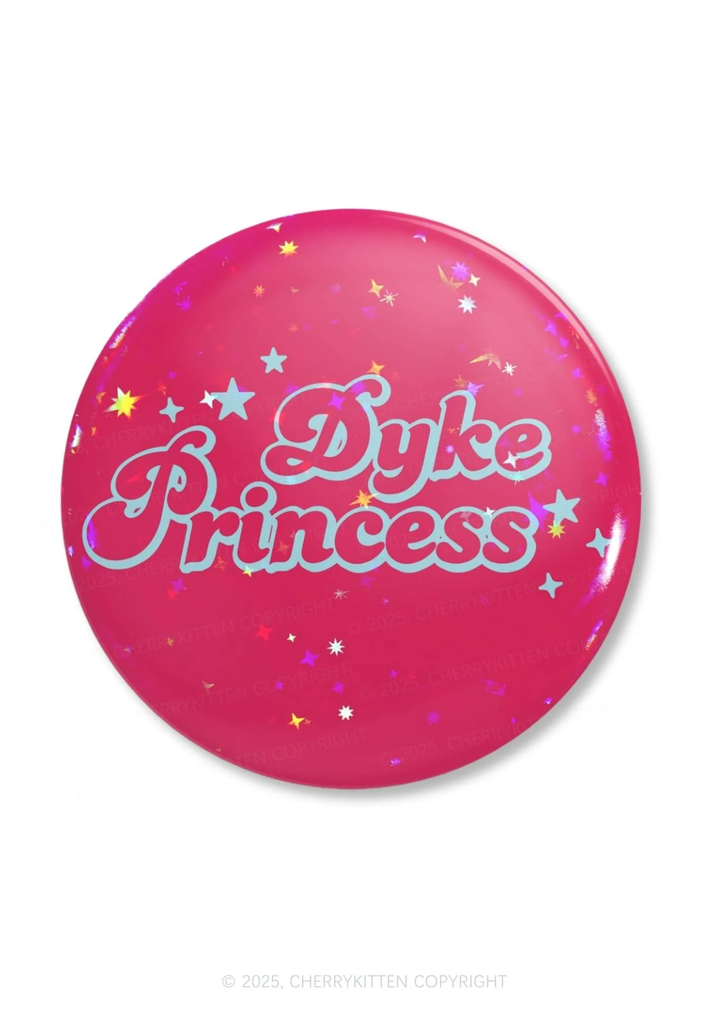 Dyke Princess Pride 1Pc Y2K Pin Badge Cherrykitten - Image 3