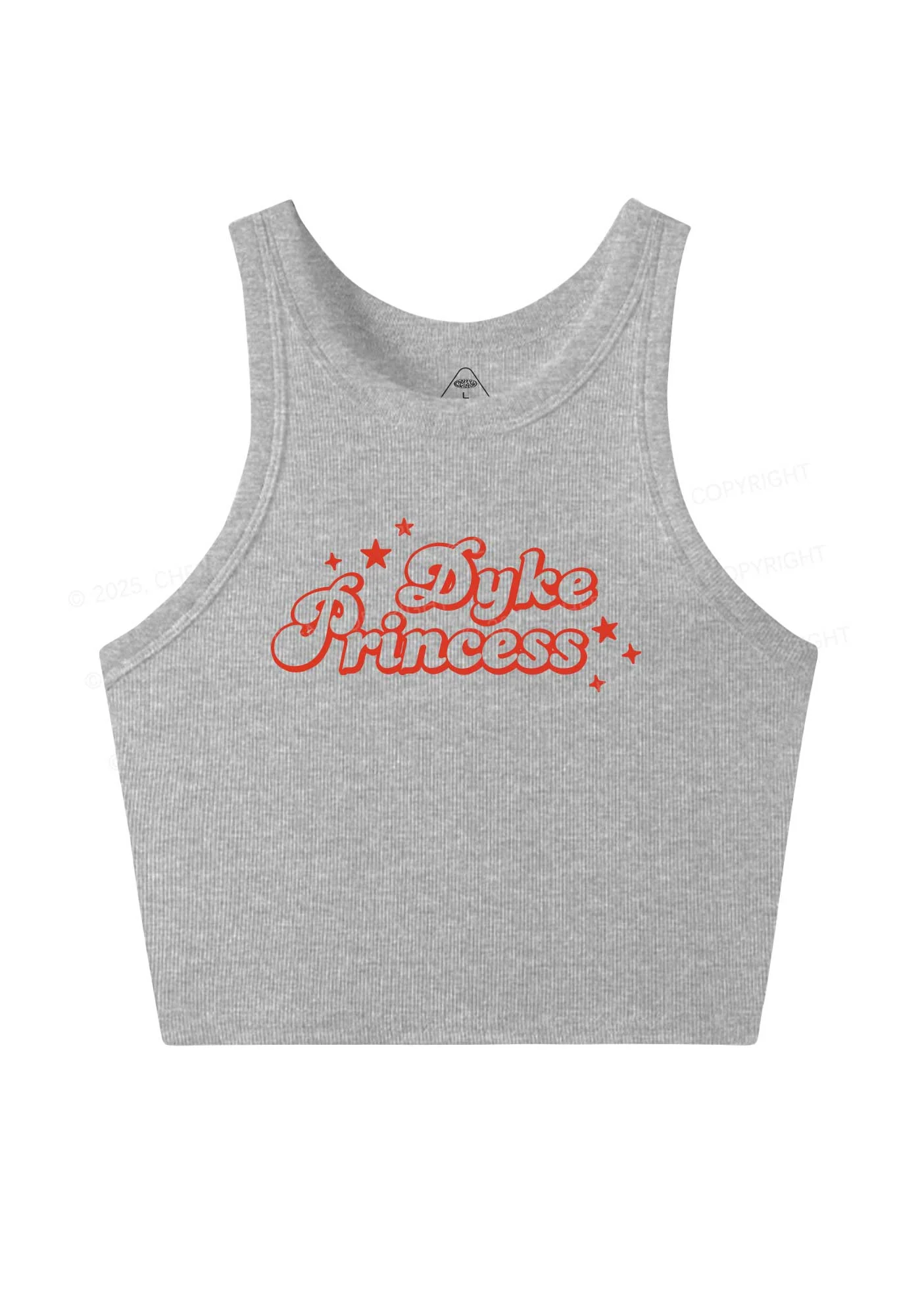 Dyke Princess Pride Y2K Crop Tank Top Cherrykitten - Image 4