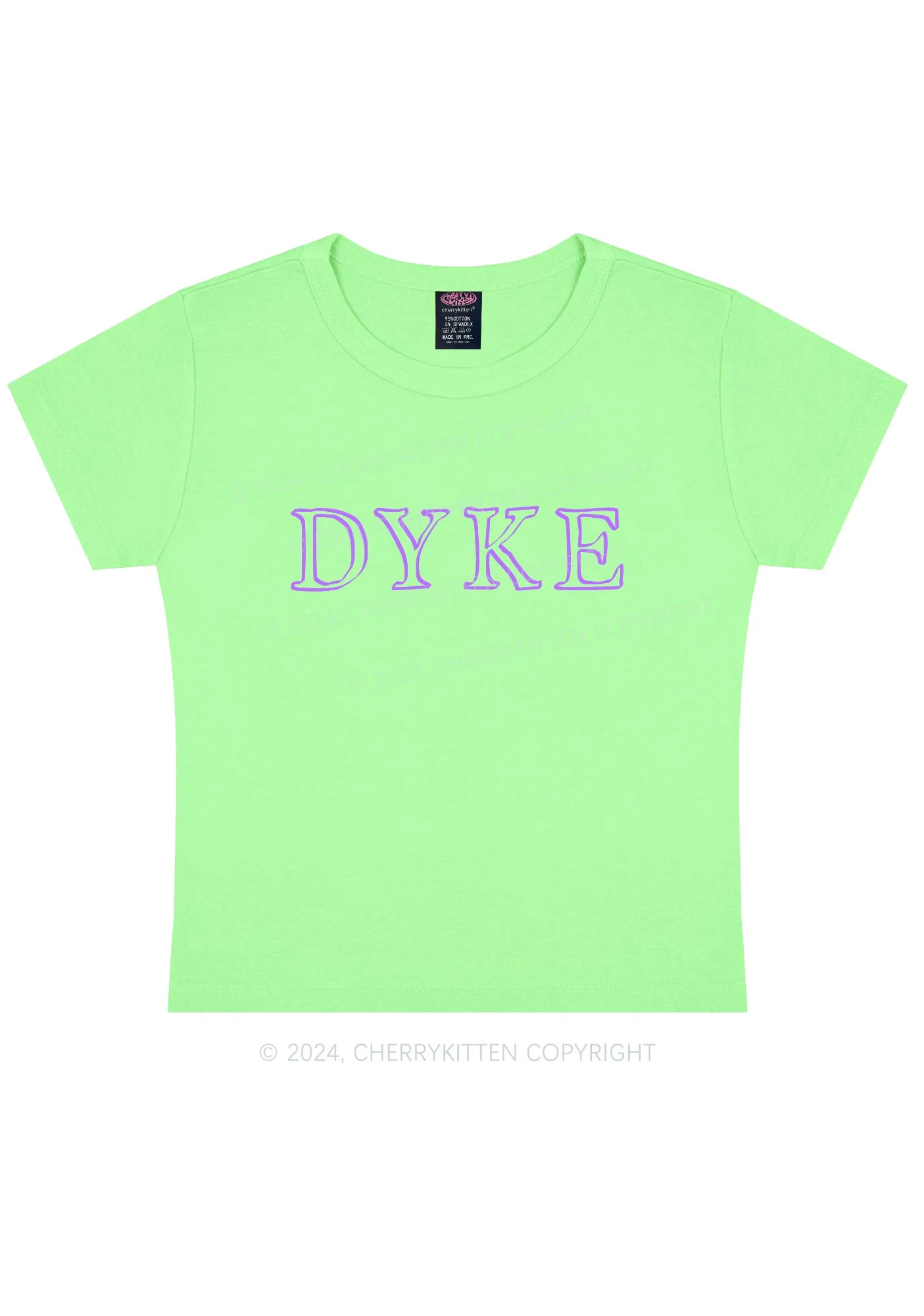 DYKE Y2K Baby Tee Cherrykitten - Image 12