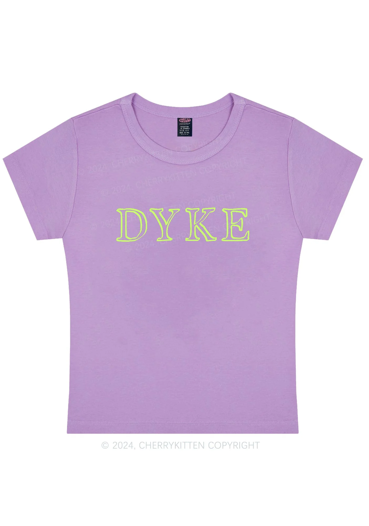 DYKE Y2K Baby Tee Cherrykitten - Image 7
