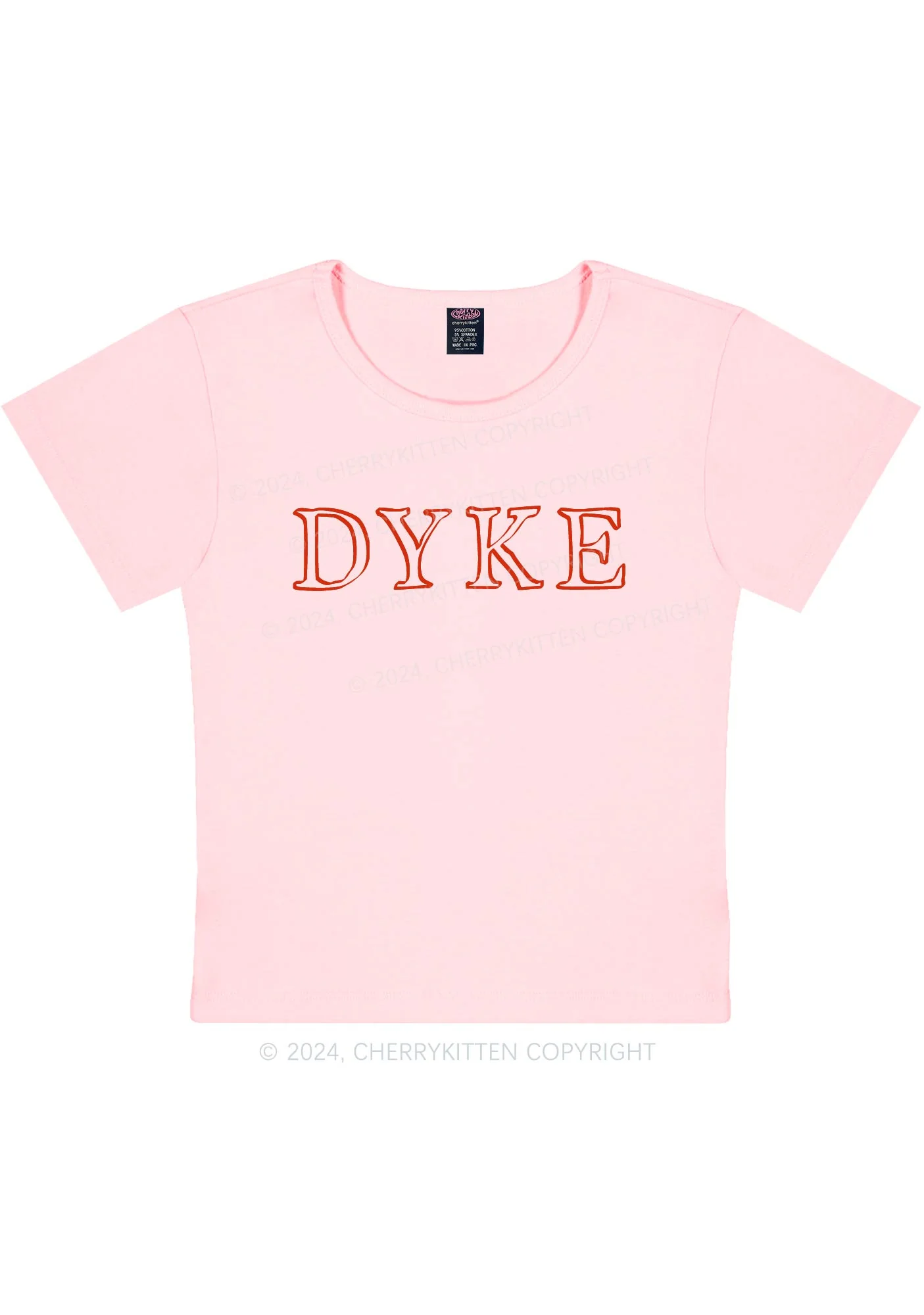DYKE Y2K Baby Tee Cherrykitten - Image 8