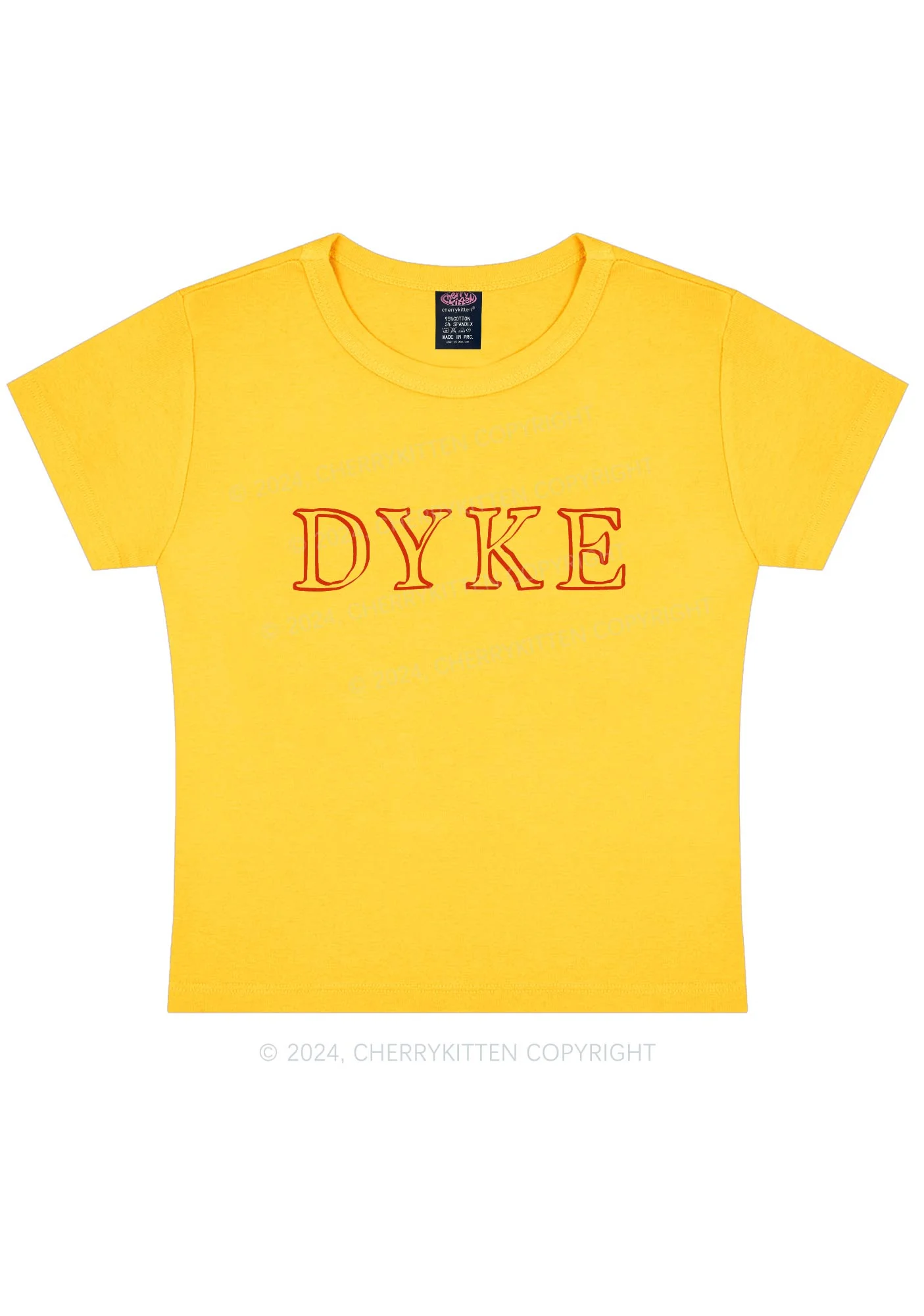 DYKE Y2K Baby Tee Cherrykitten - Image 9
