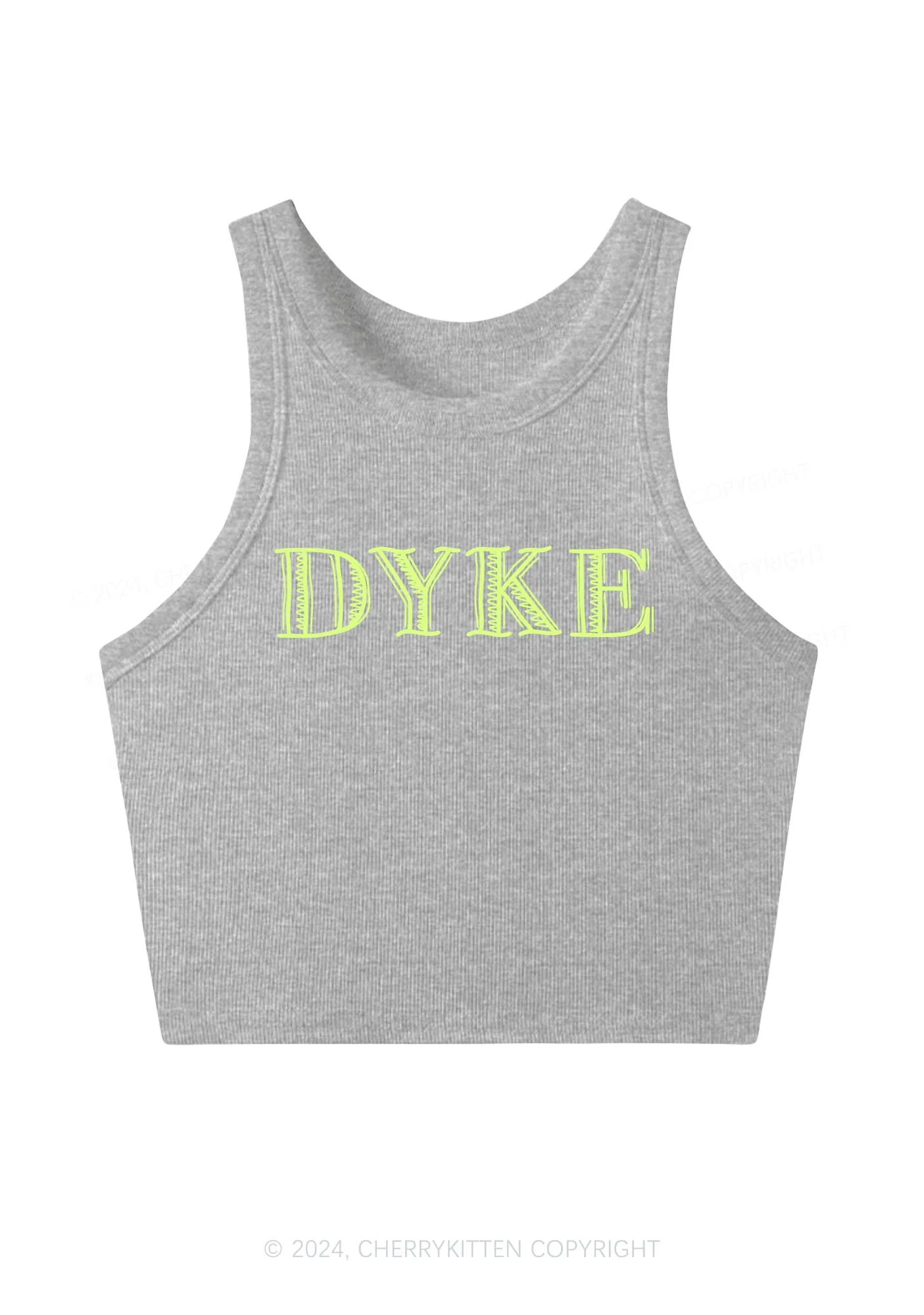 DYKE Y2K Crop Tank Top Cherrykitten - Image 5