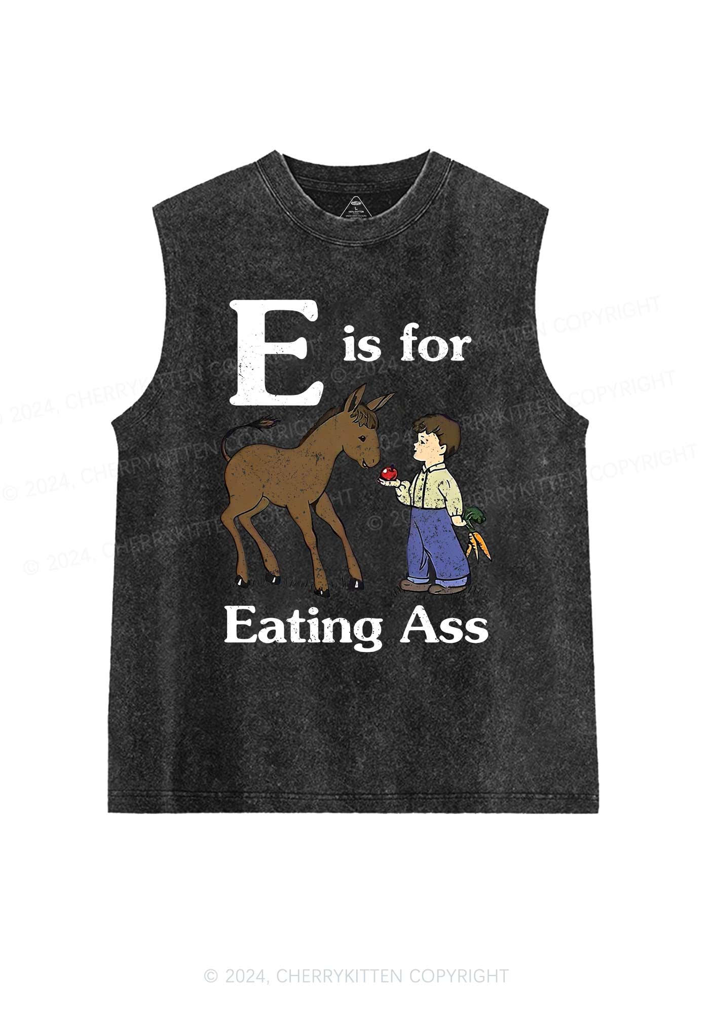 E Is For Eating Axx Y2K Washed Tank Cherrykitten - Image 3