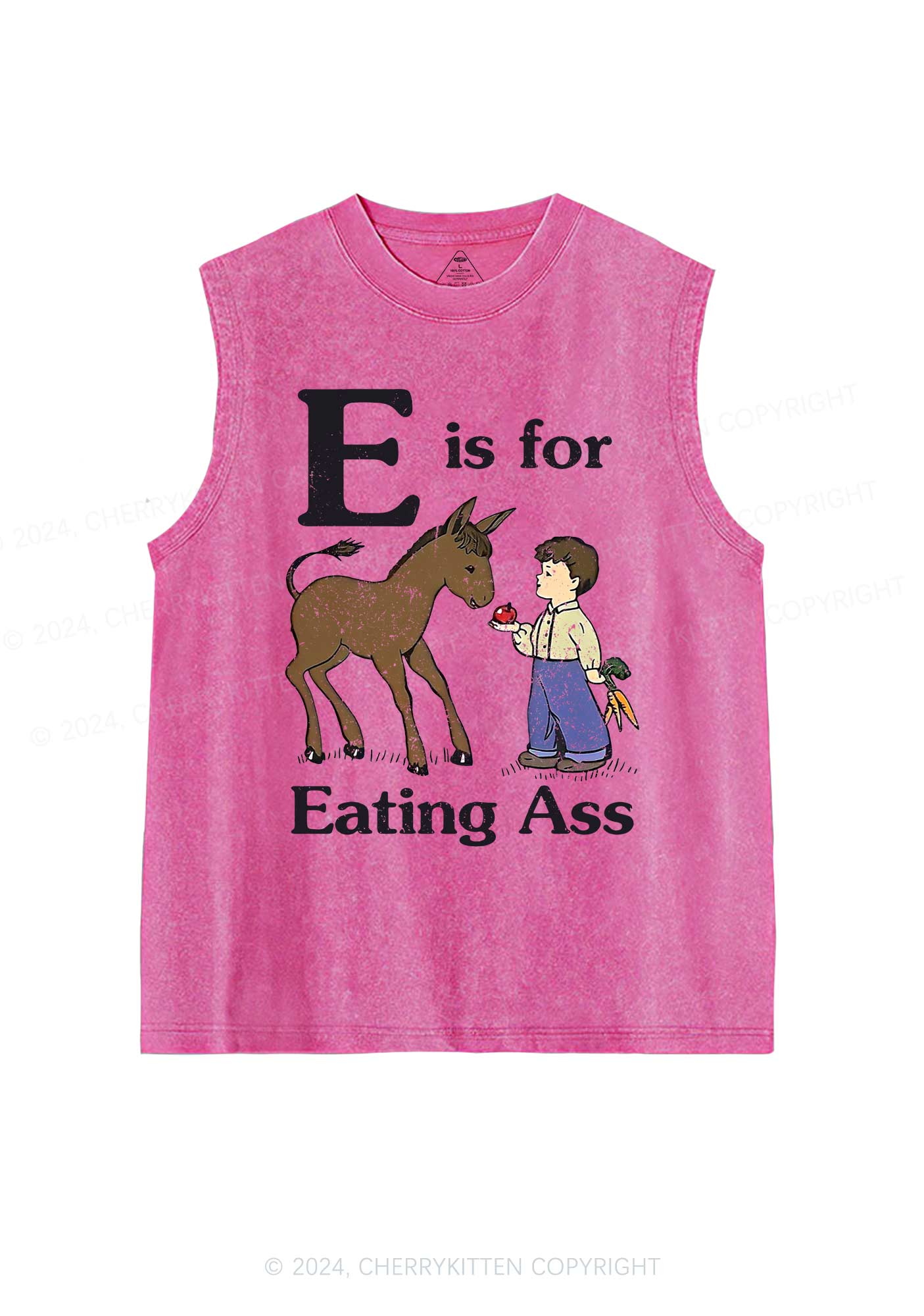 E Is For Eating Axx Y2K Washed Tank Cherrykitten - Image 4