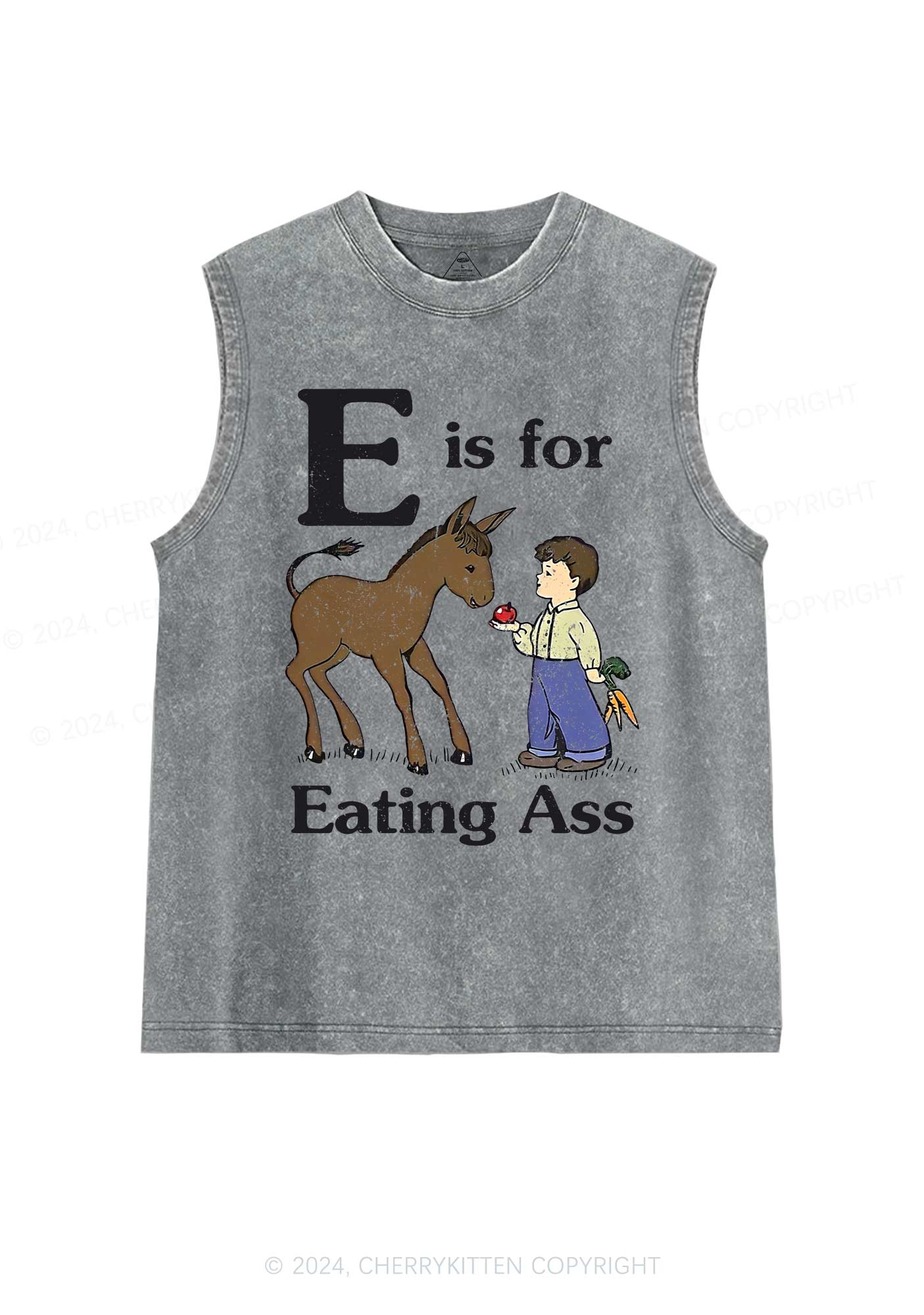 E Is For Eating Axx Y2K Washed Tank Cherrykitten - Image 5