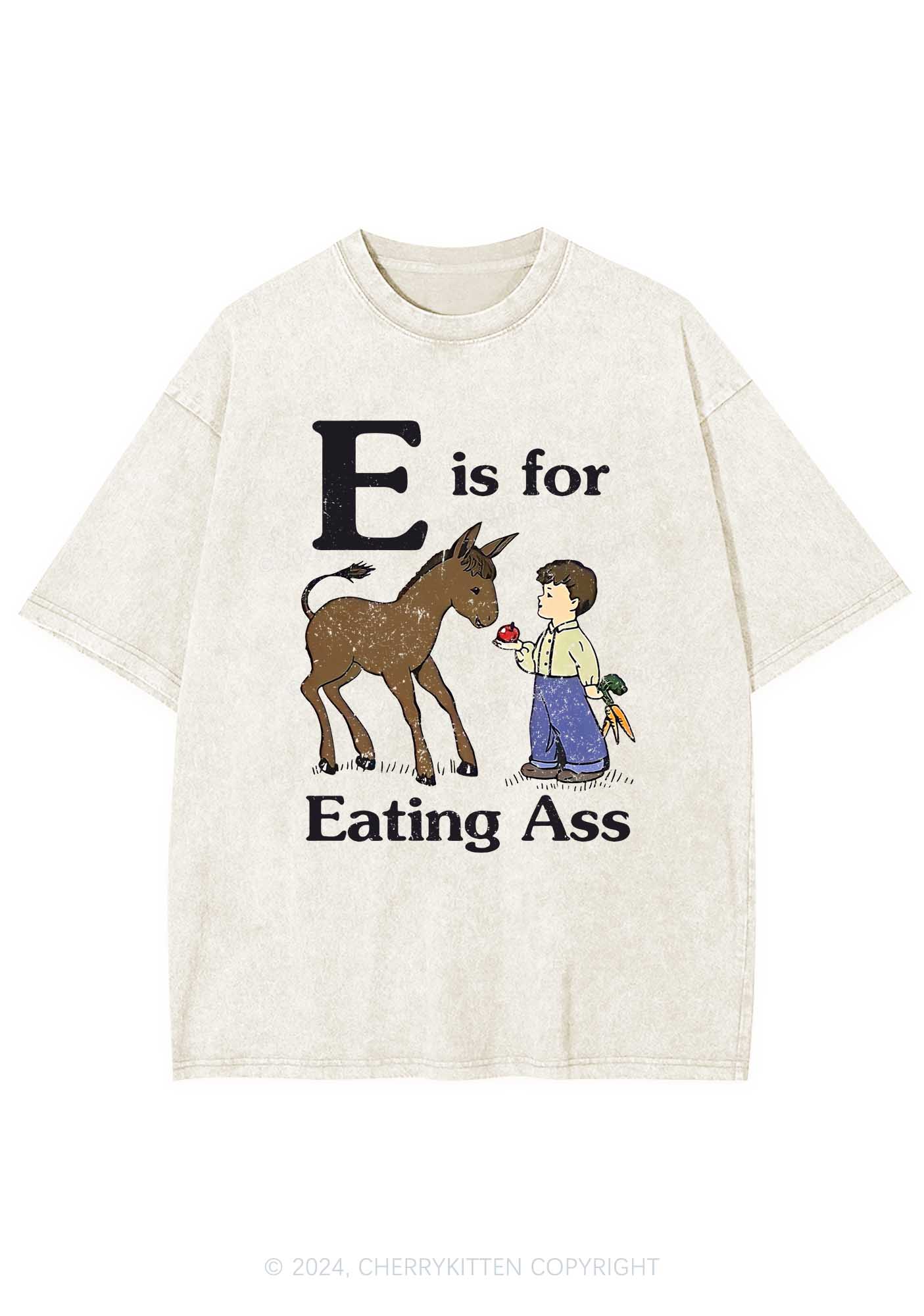 E Is For Eating Axx Y2K Washed Tee Cherrykitten - Image 4